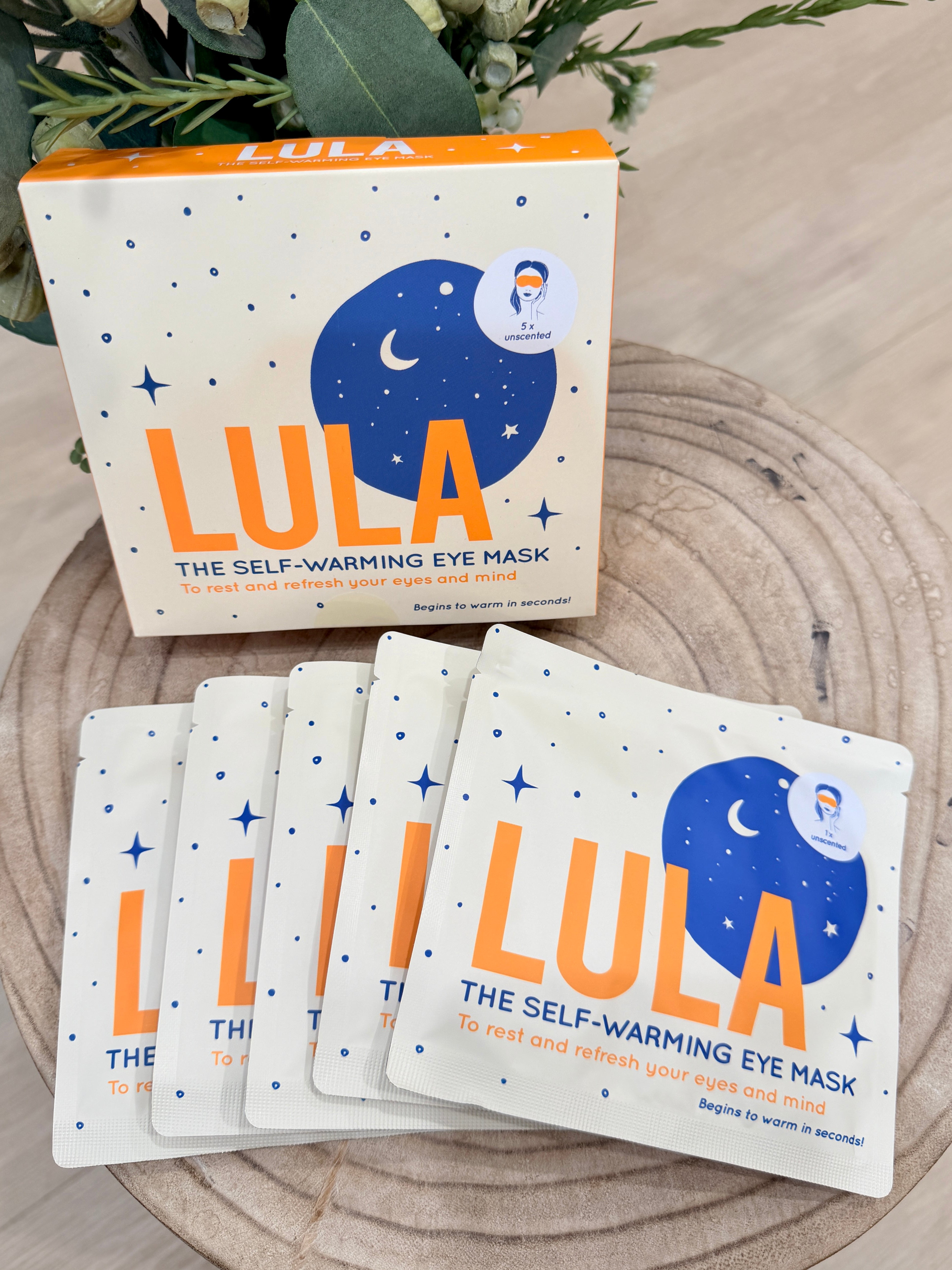 LULA SELF-WARMING EYE MASK (5 MASKS) - UNSCENTED