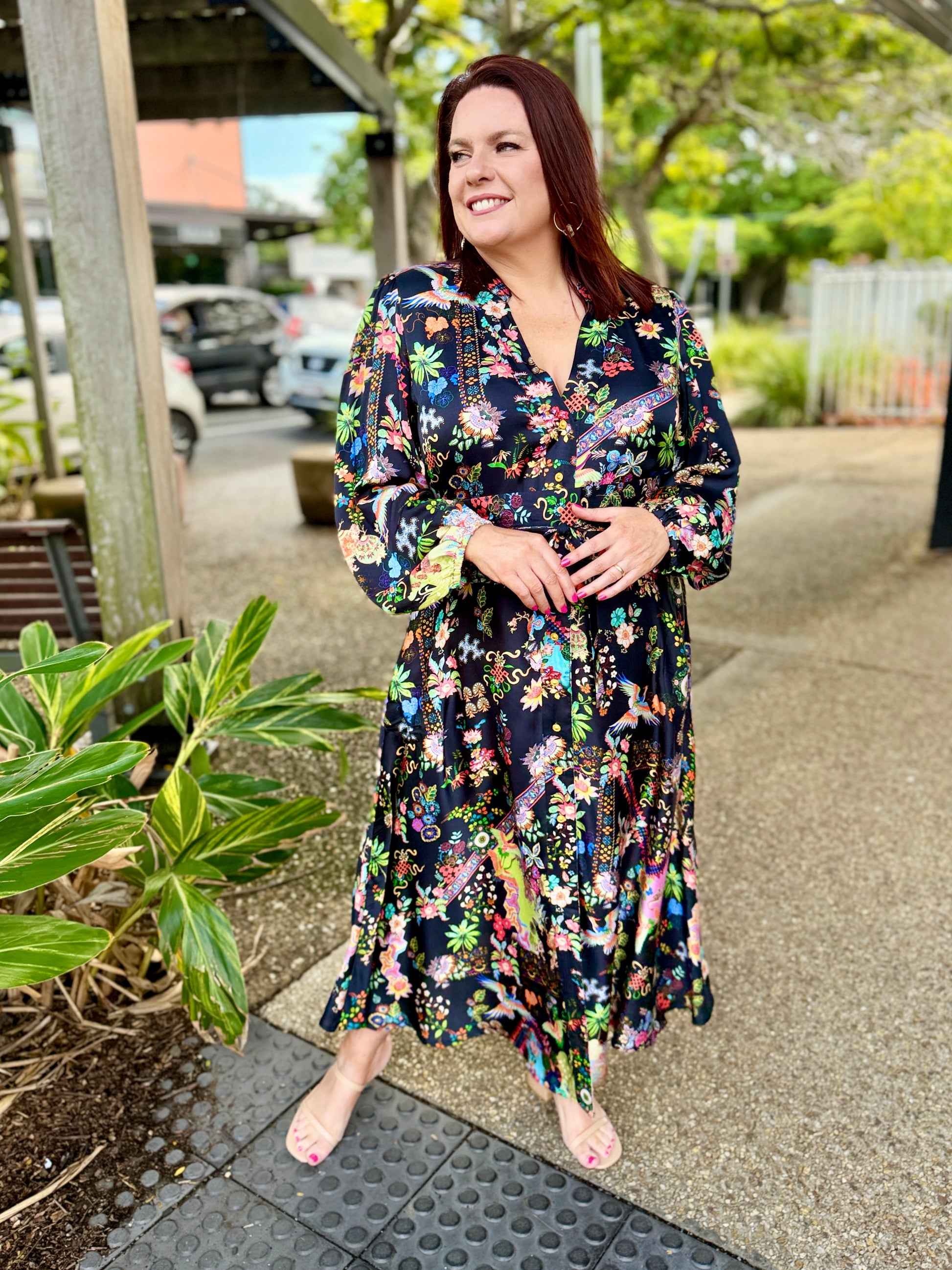 Lala Maxi Dress – Steel