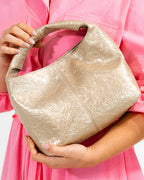 Linton Crossbody Large - Light Gold Crinkle
