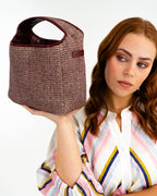 Linton Weave Xbody - Burgundy/Coco