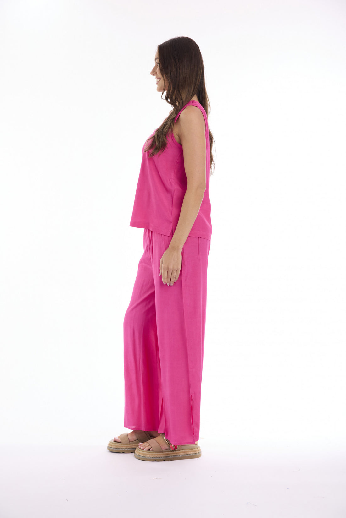 Lux Cami Top - Fushia