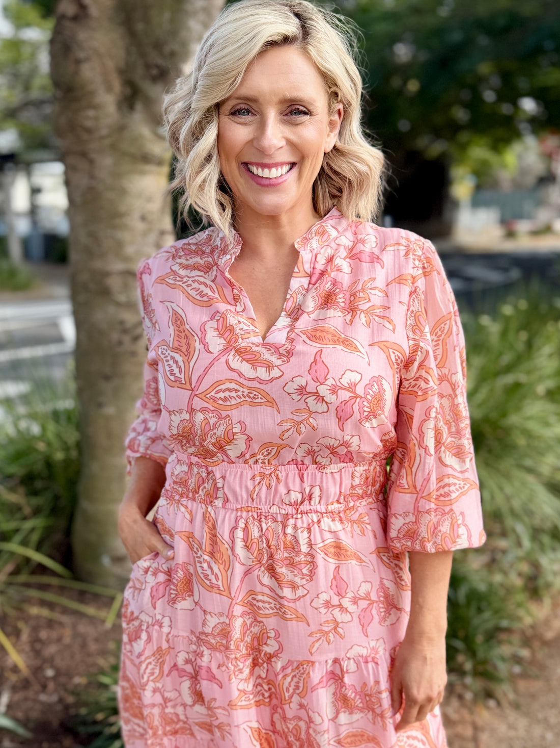 Madelyn Dress - Blush Boho