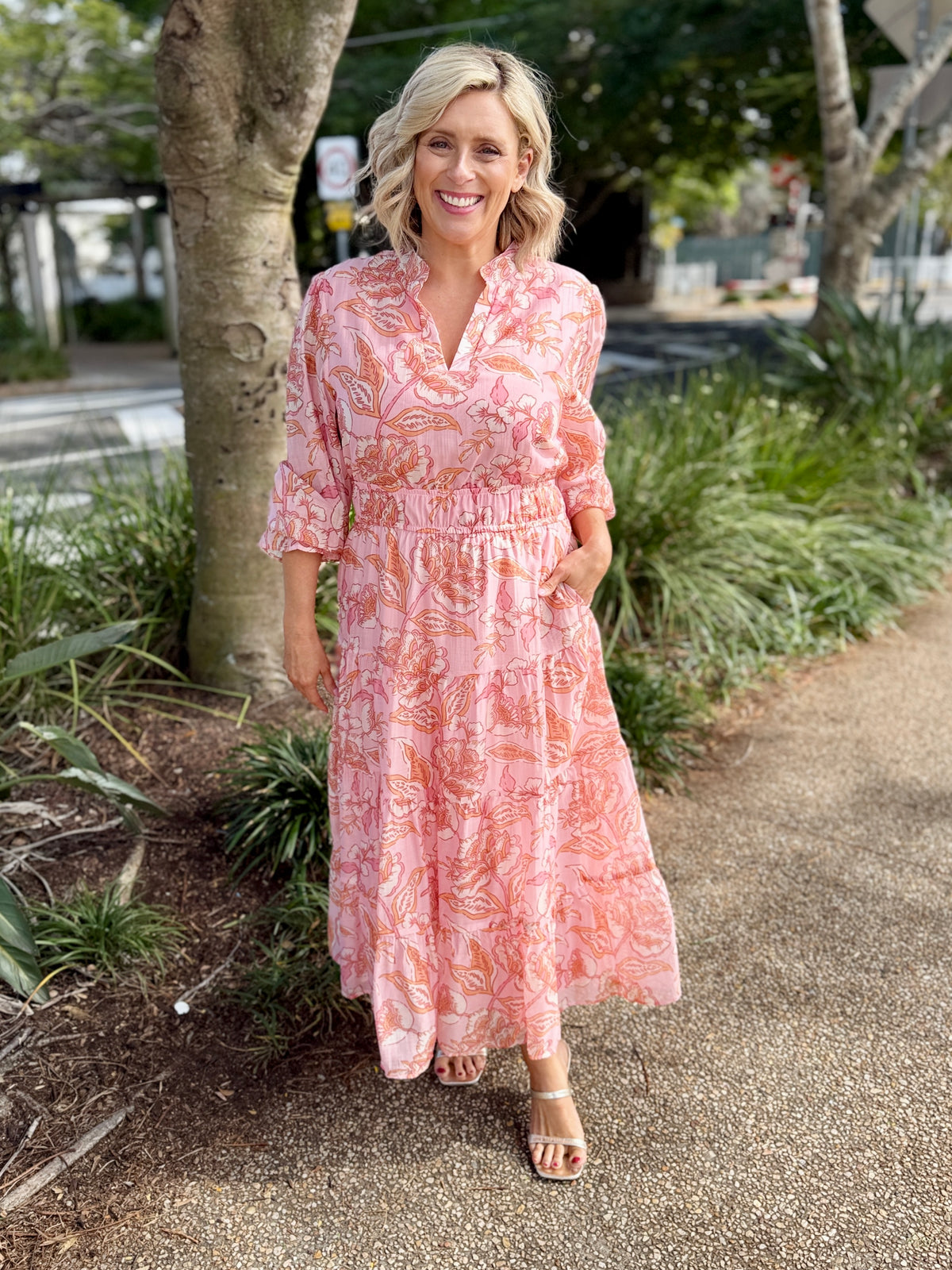 Madelyn Dress - Blush Boho