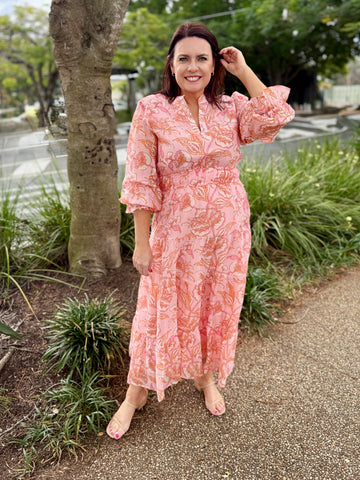 Madelyn Dress - Blush Boho