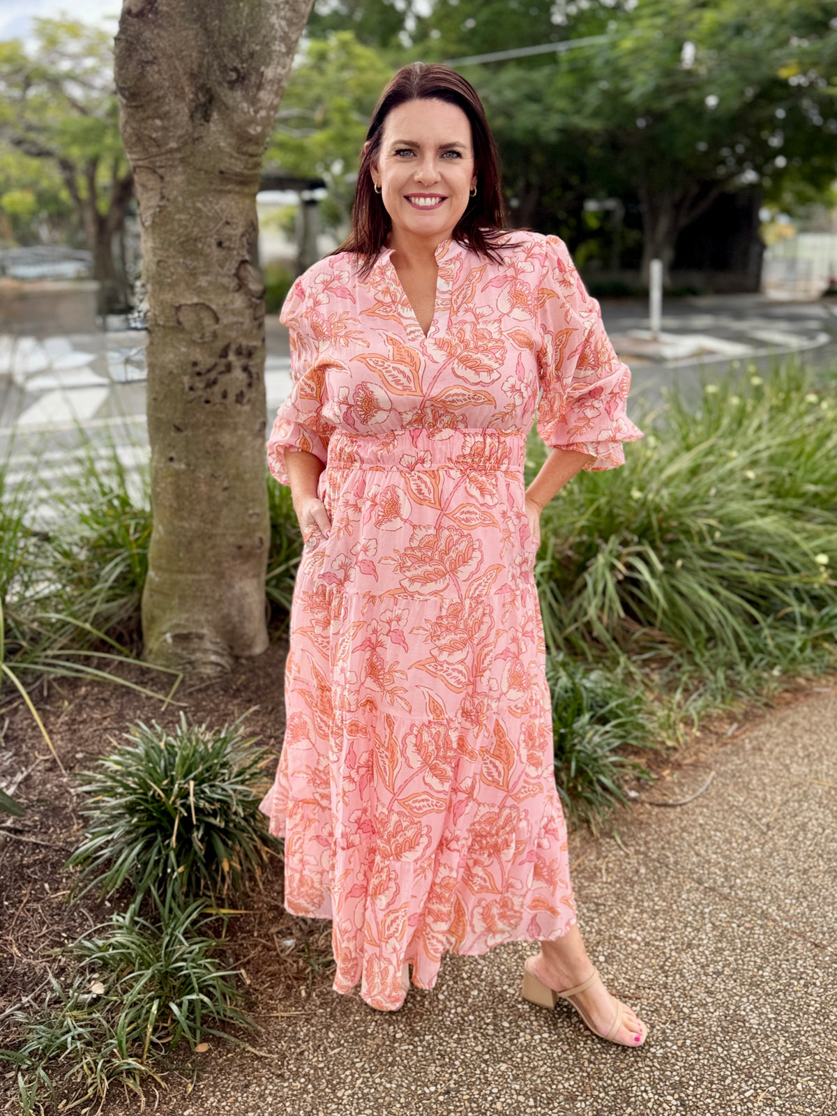 Madelyn Dress - Blush Boho