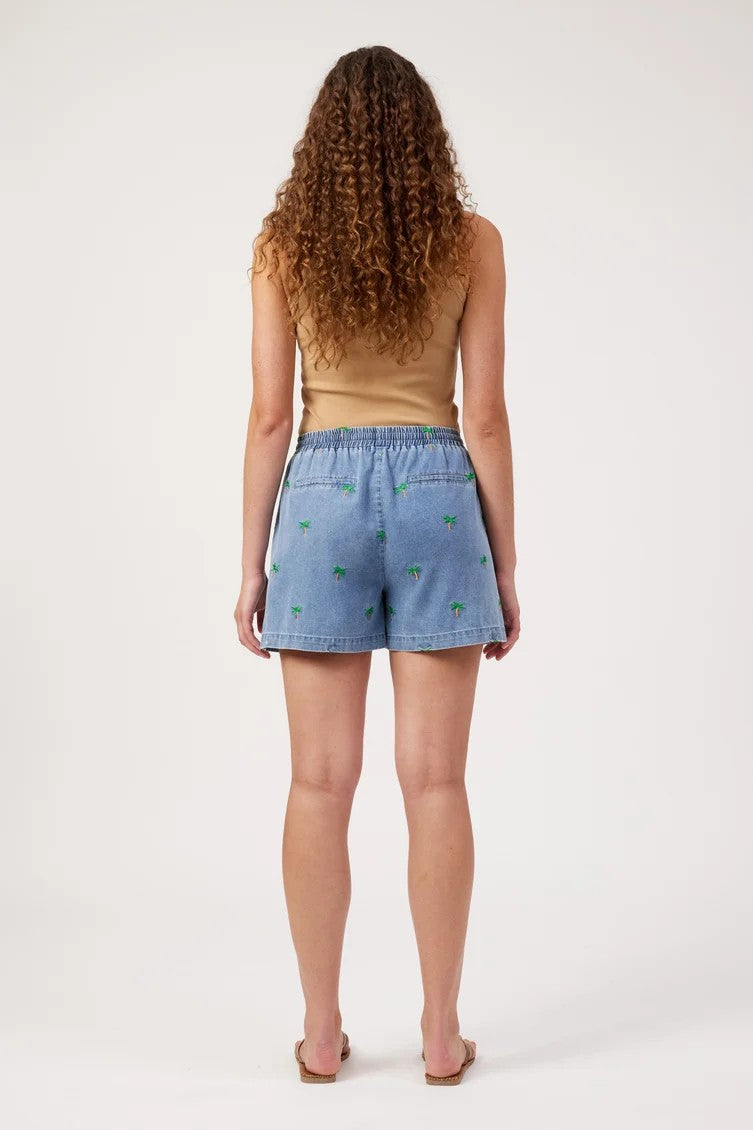 Mauritius Emb Short - Blue