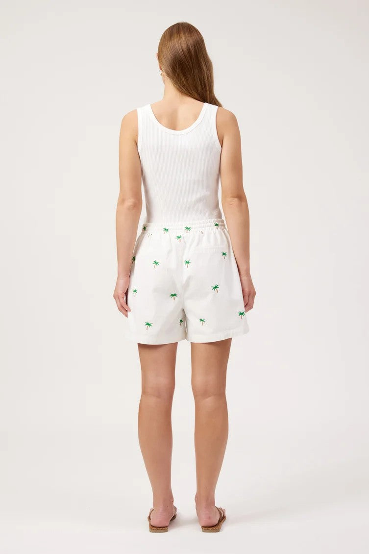 Mauritius Emb Short - White