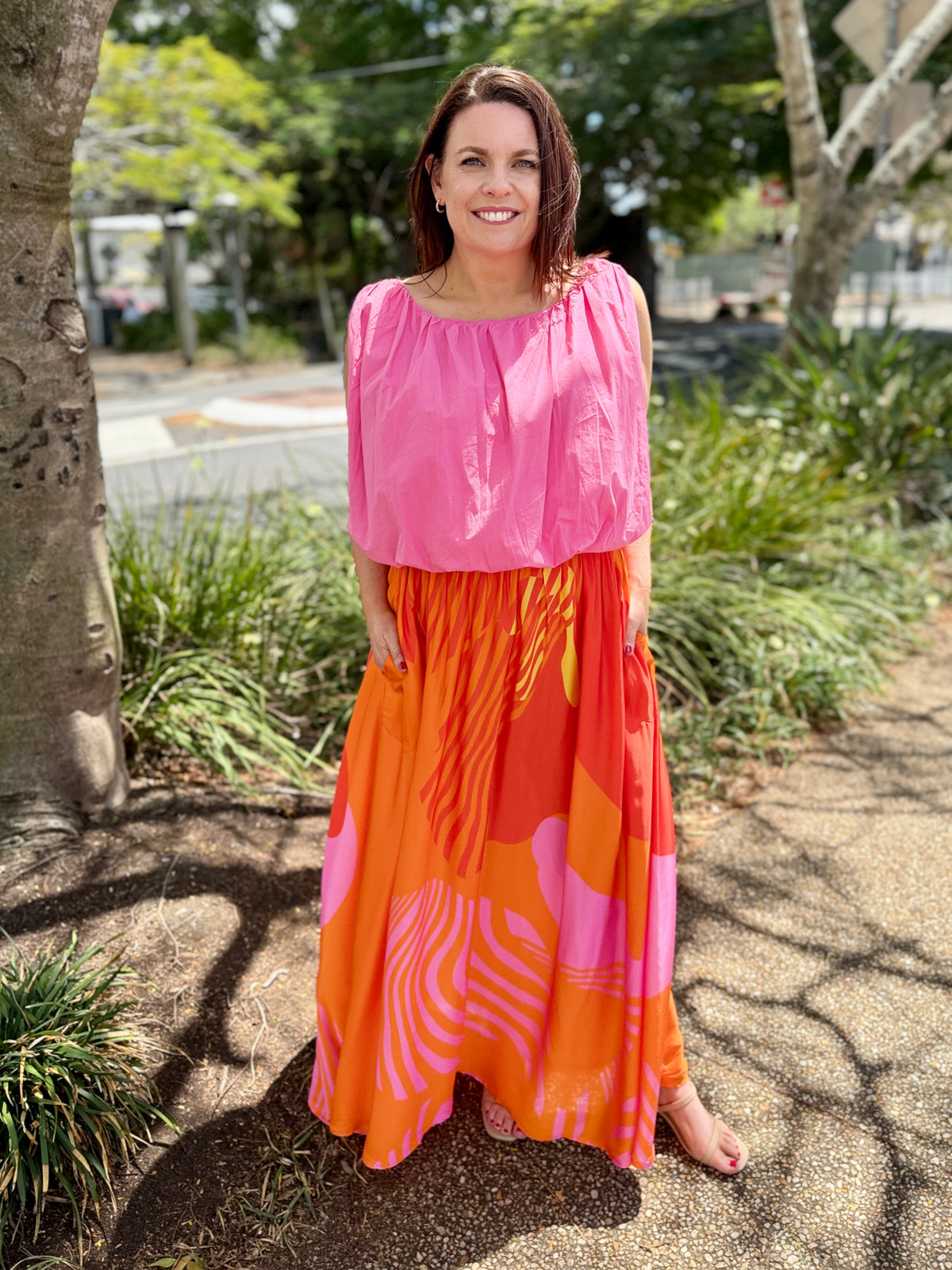 Papillon Skirt - Orange