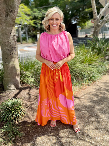 Papillon Skirt - Orange