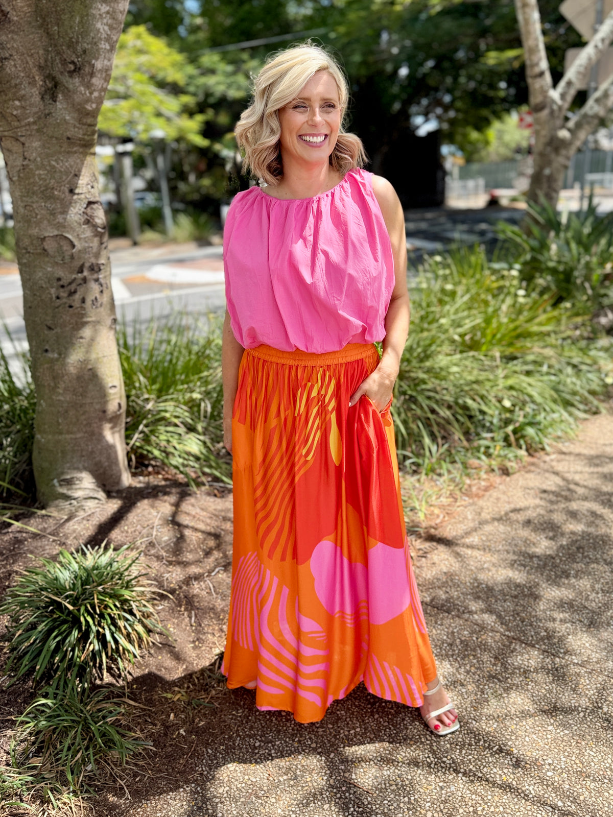 Papillon Skirt - Orange