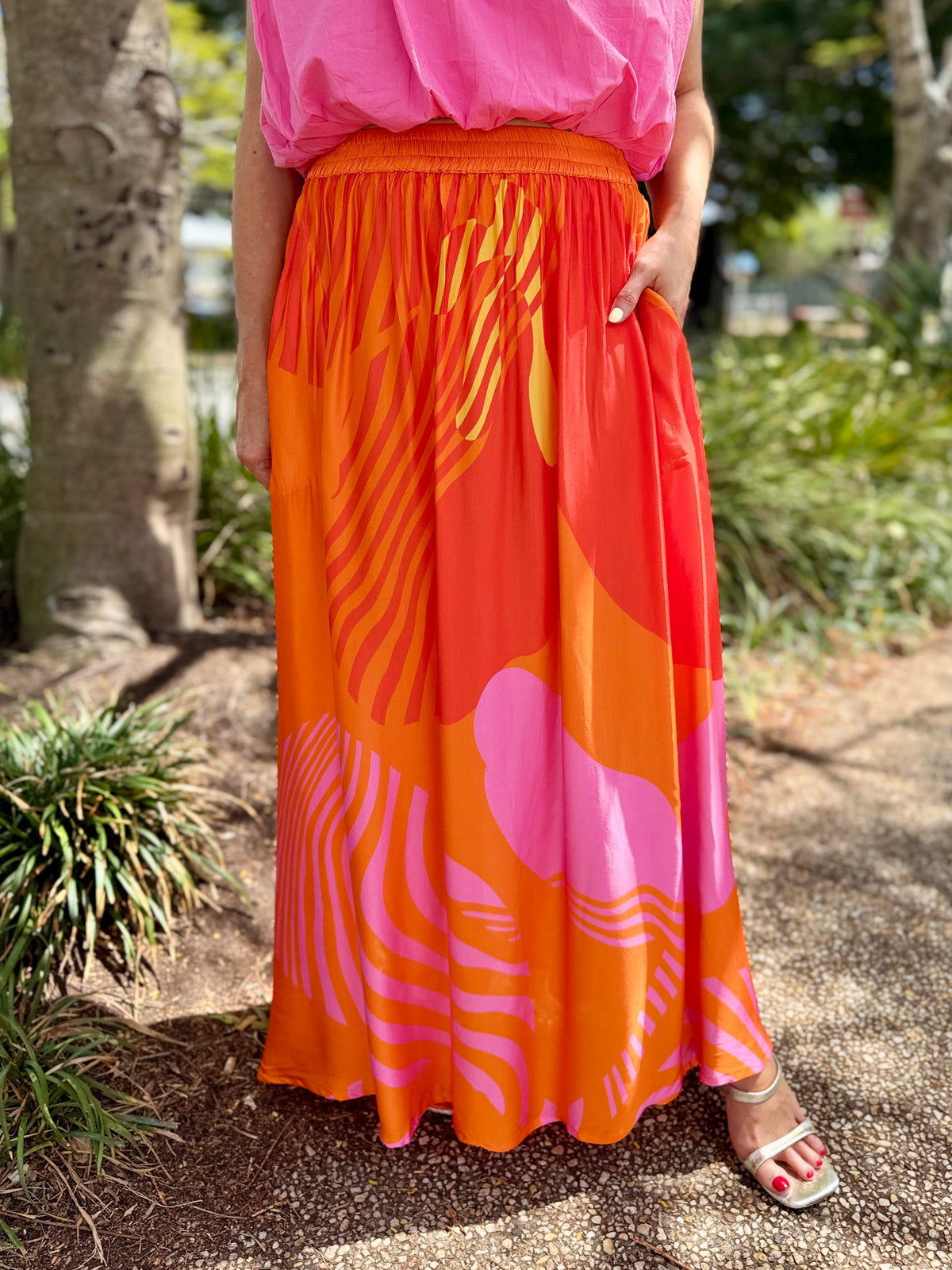 Papillon Skirt - Orange