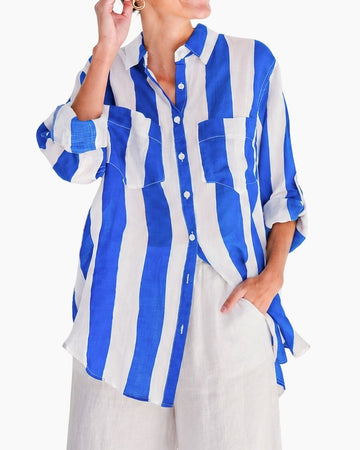 Raven Shirt – Blue/White