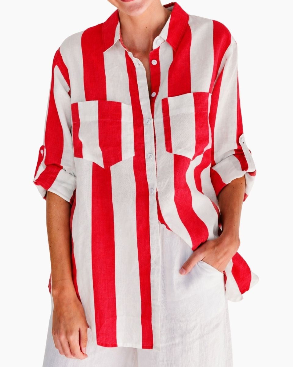 Raven Shirt – Red/White