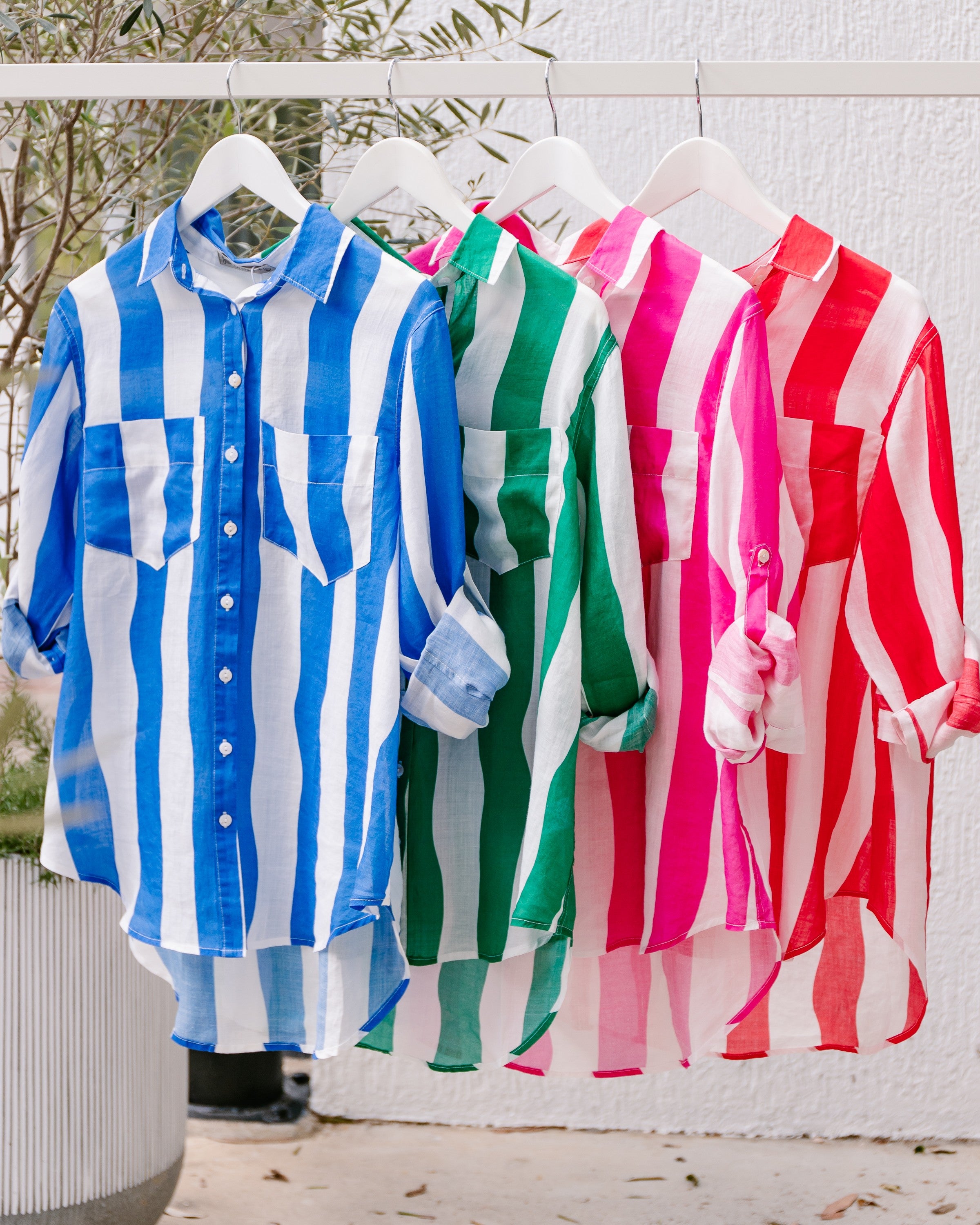 Raven Shirt – Pink/White