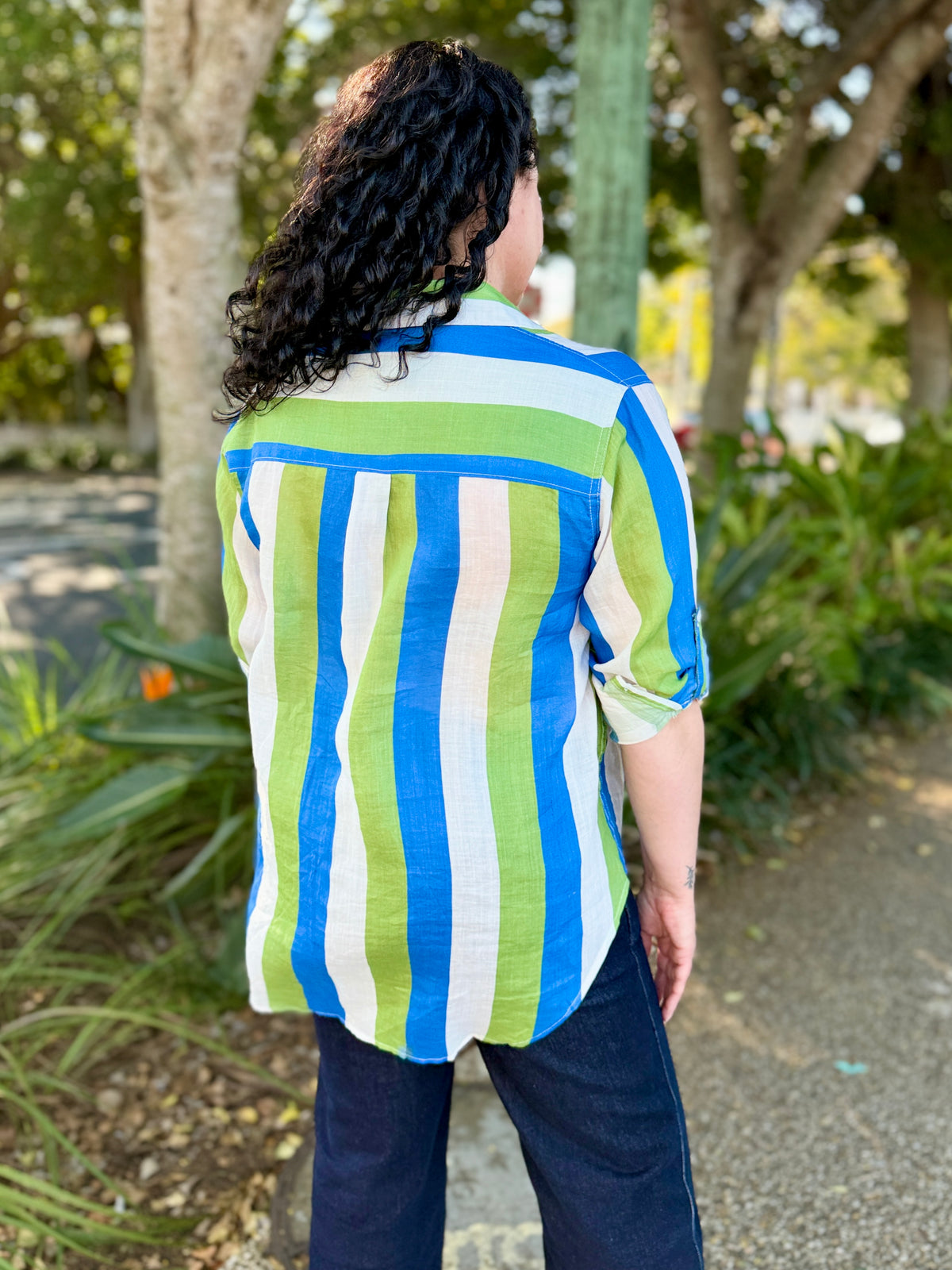 Raven Shirt – Blue/Green/White