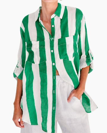 Raven Shirt – Green/White