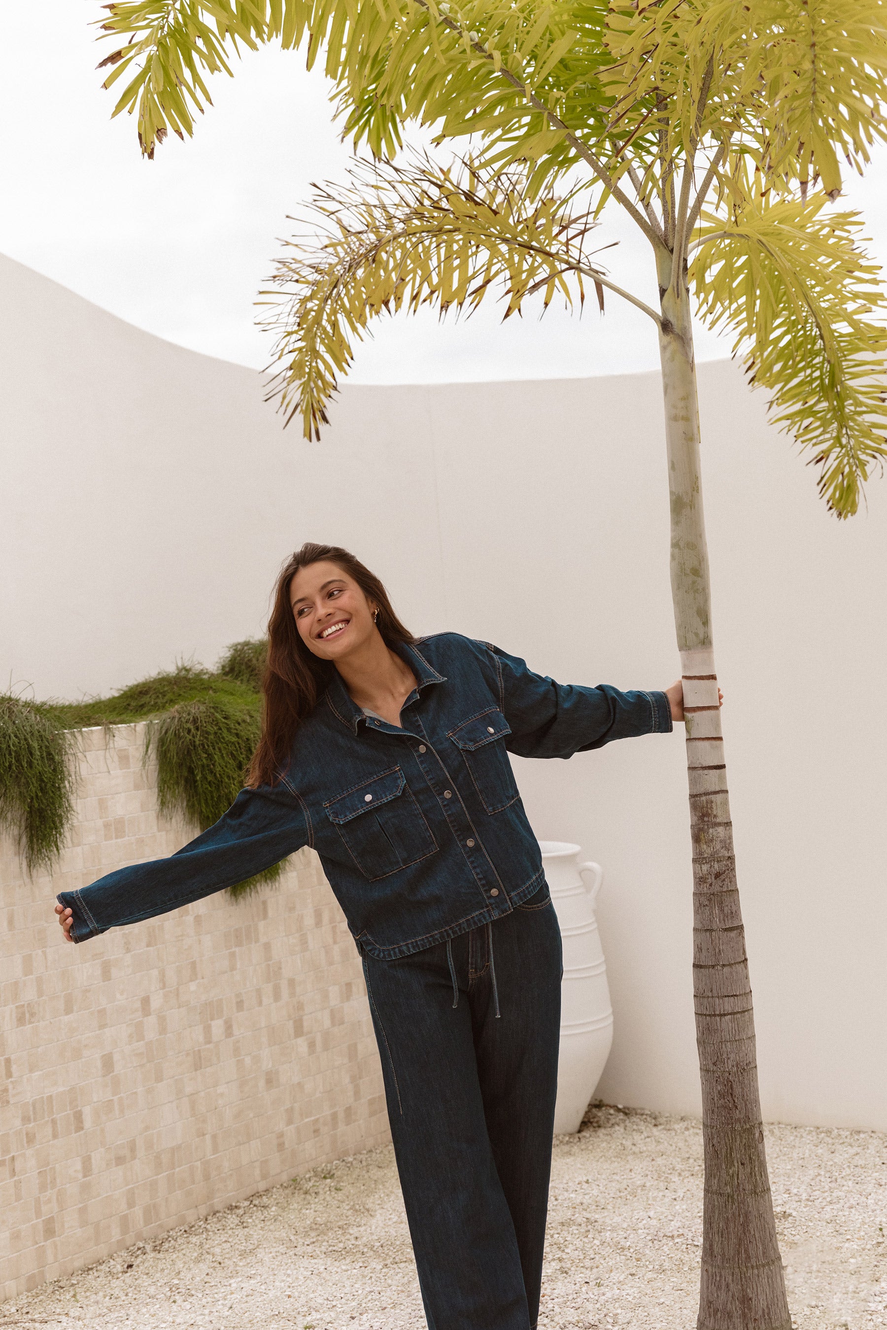 Selby Denim Jacket – Dark Blue