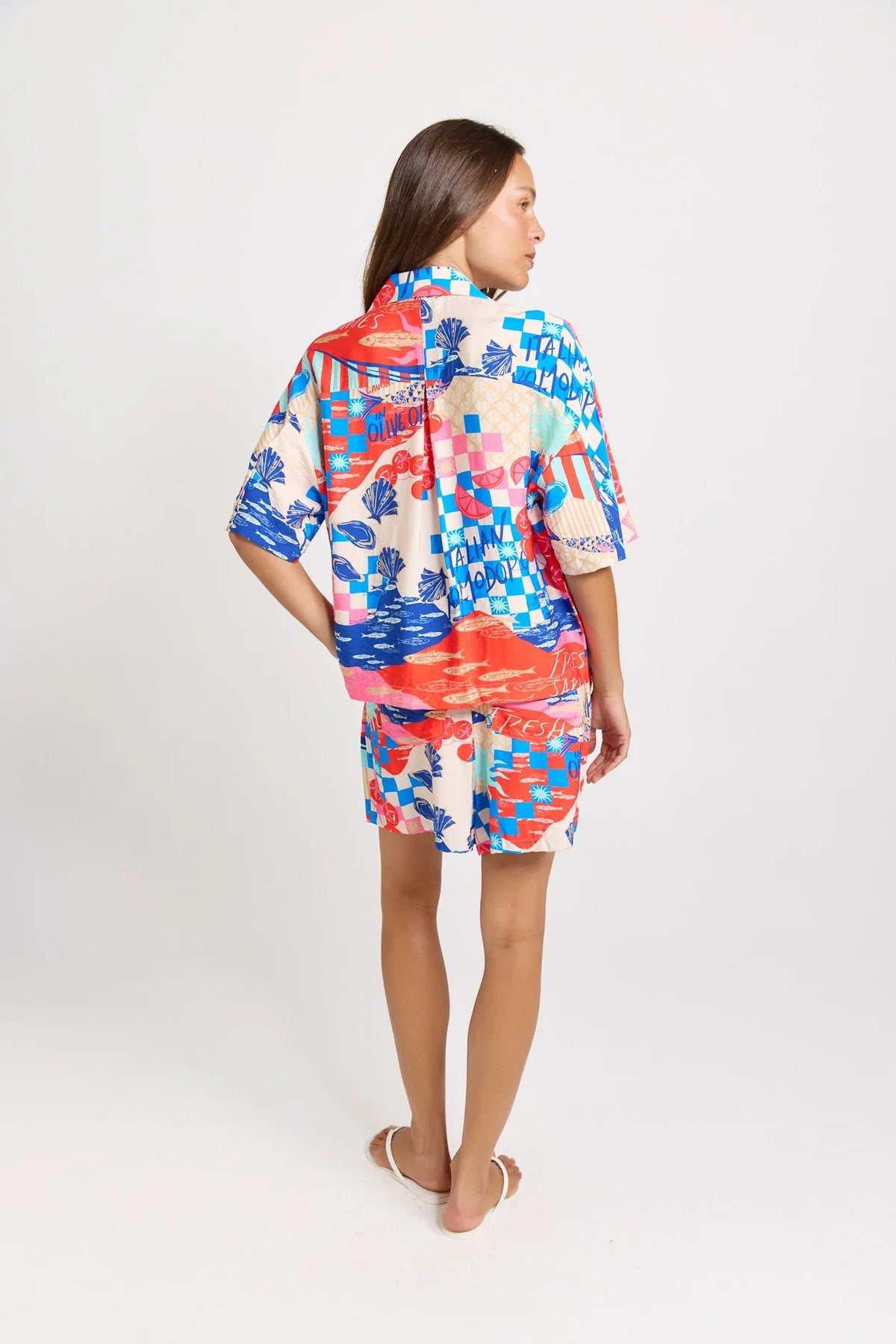 Copacabana Short - Mediterranean Print