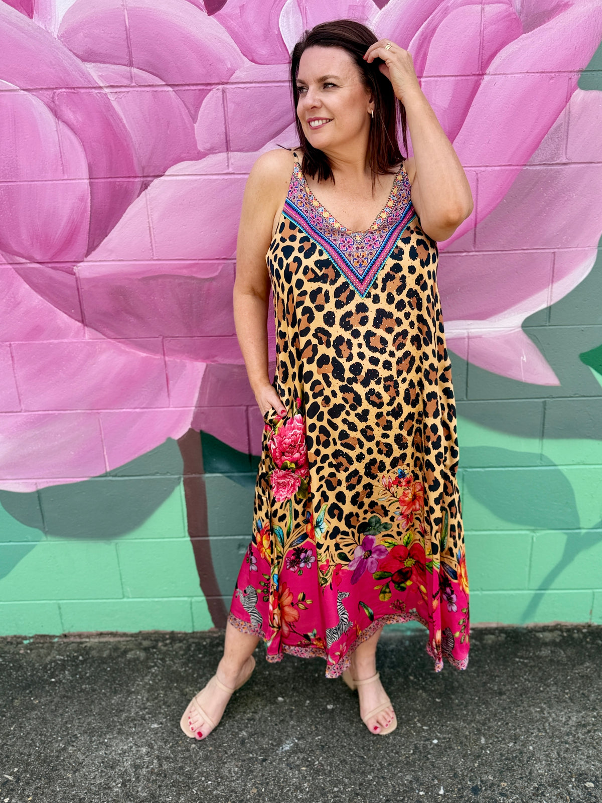 Safari Bloom Maxi Dress