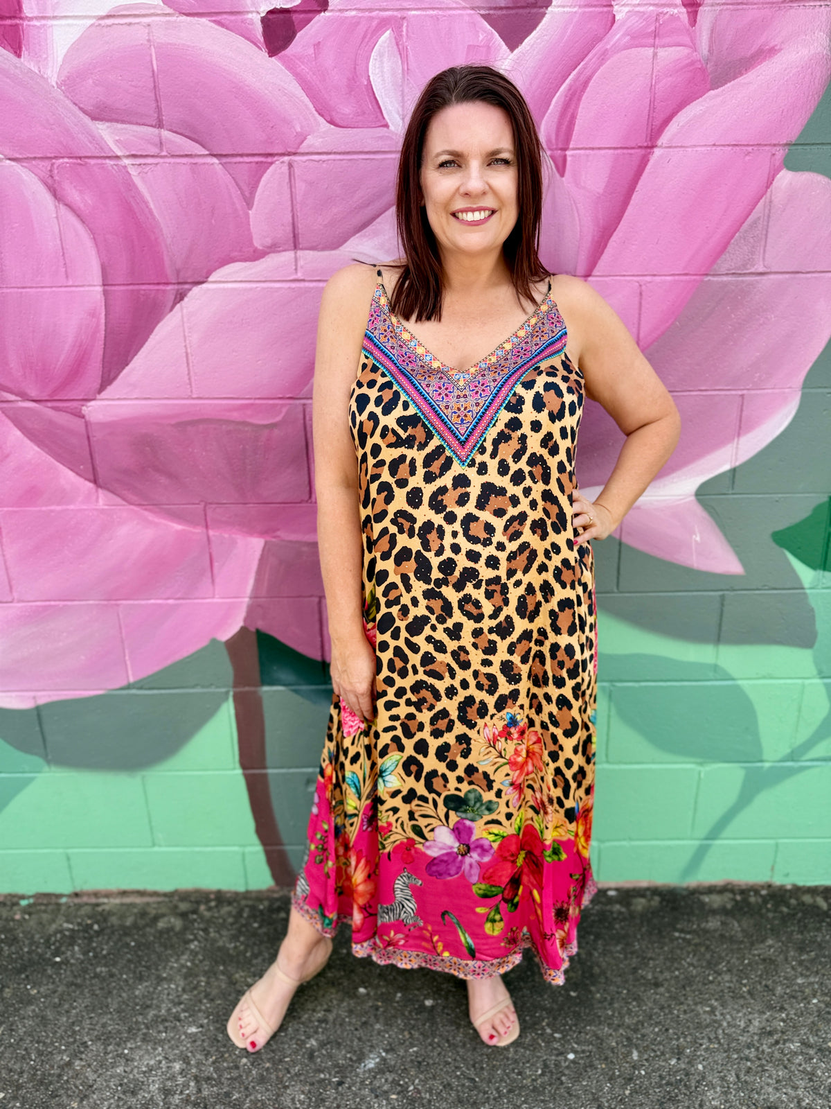 Safari Bloom Maxi Dress