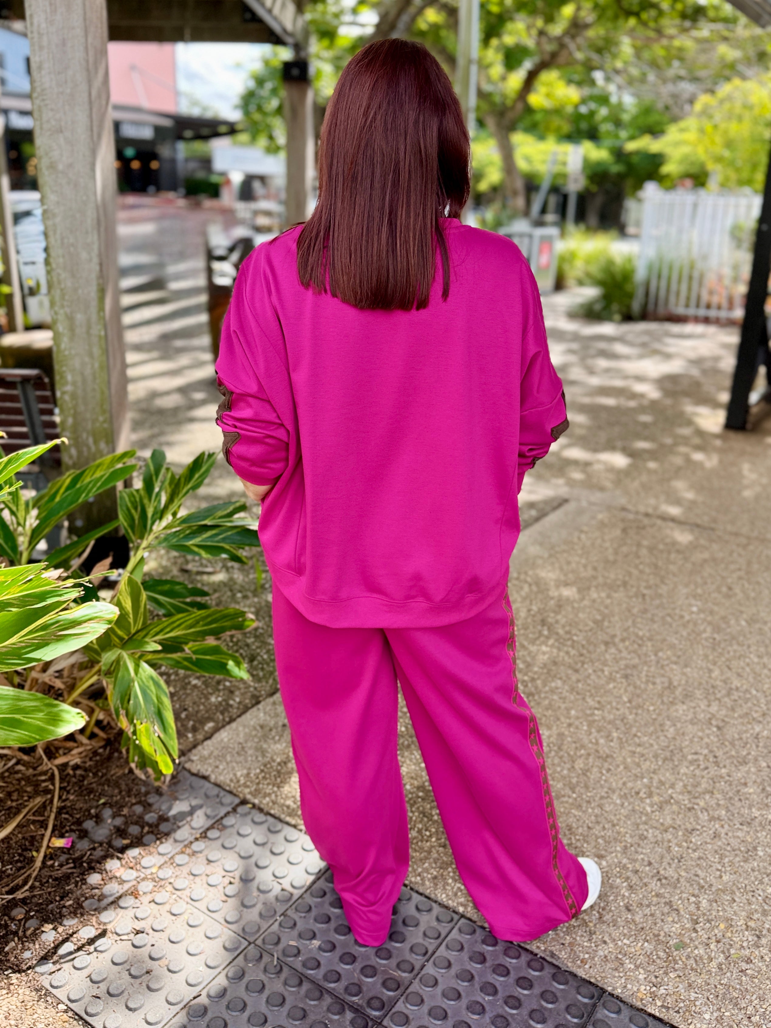 Saskia TrackPant - Mulberry