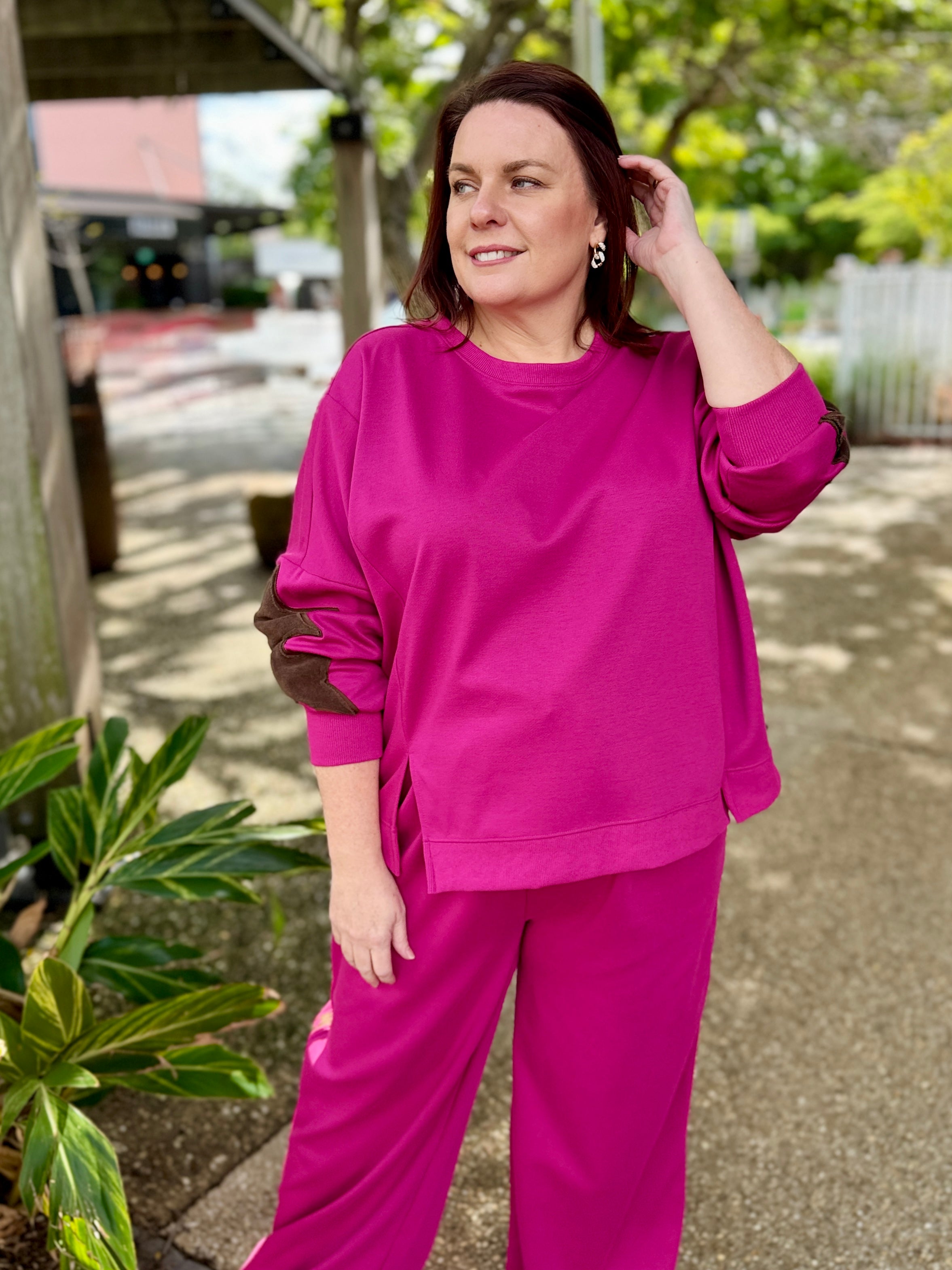 Saskia TrackPant - Mulberry