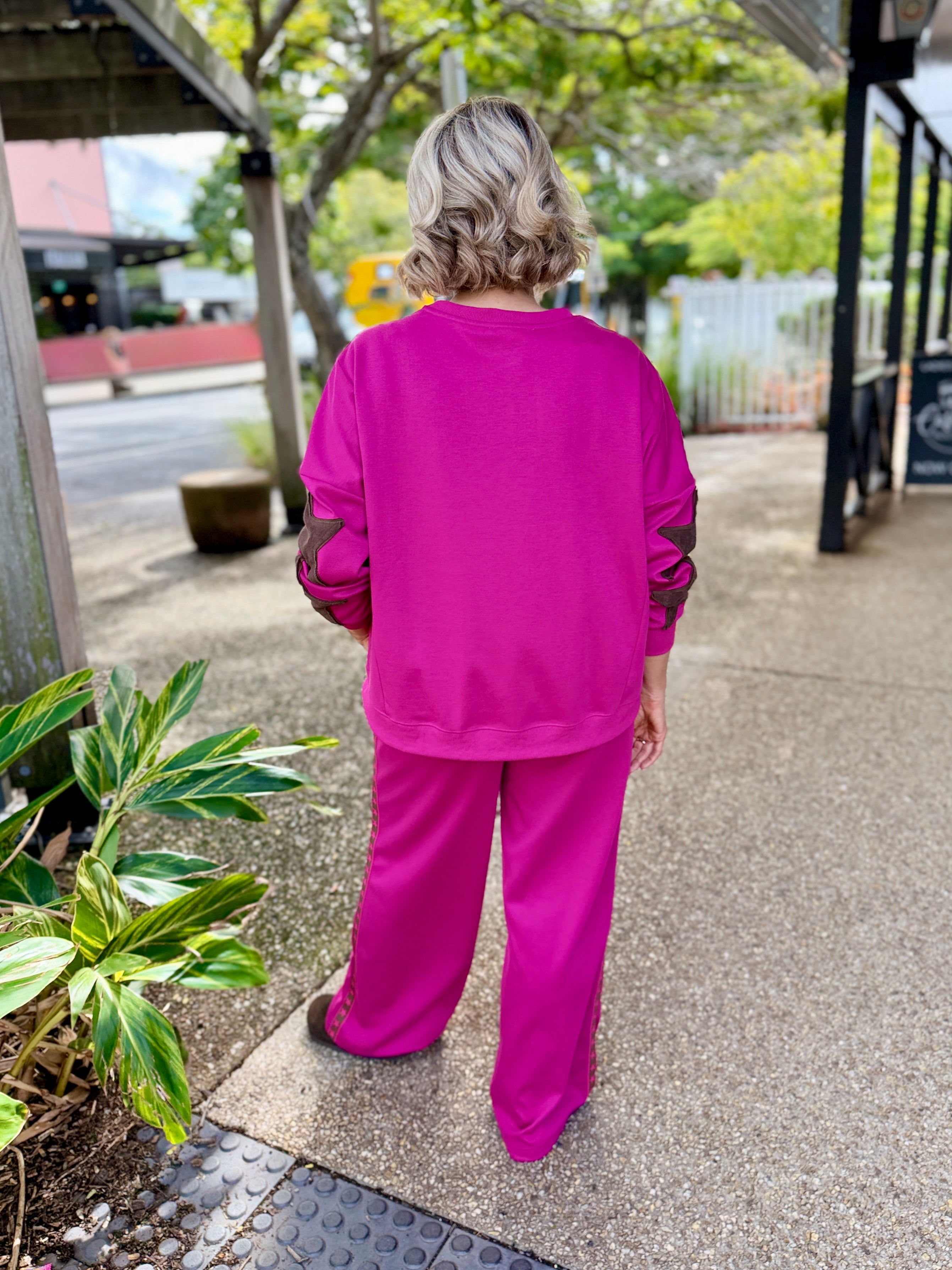 Saskia TrackPant - Mulberry