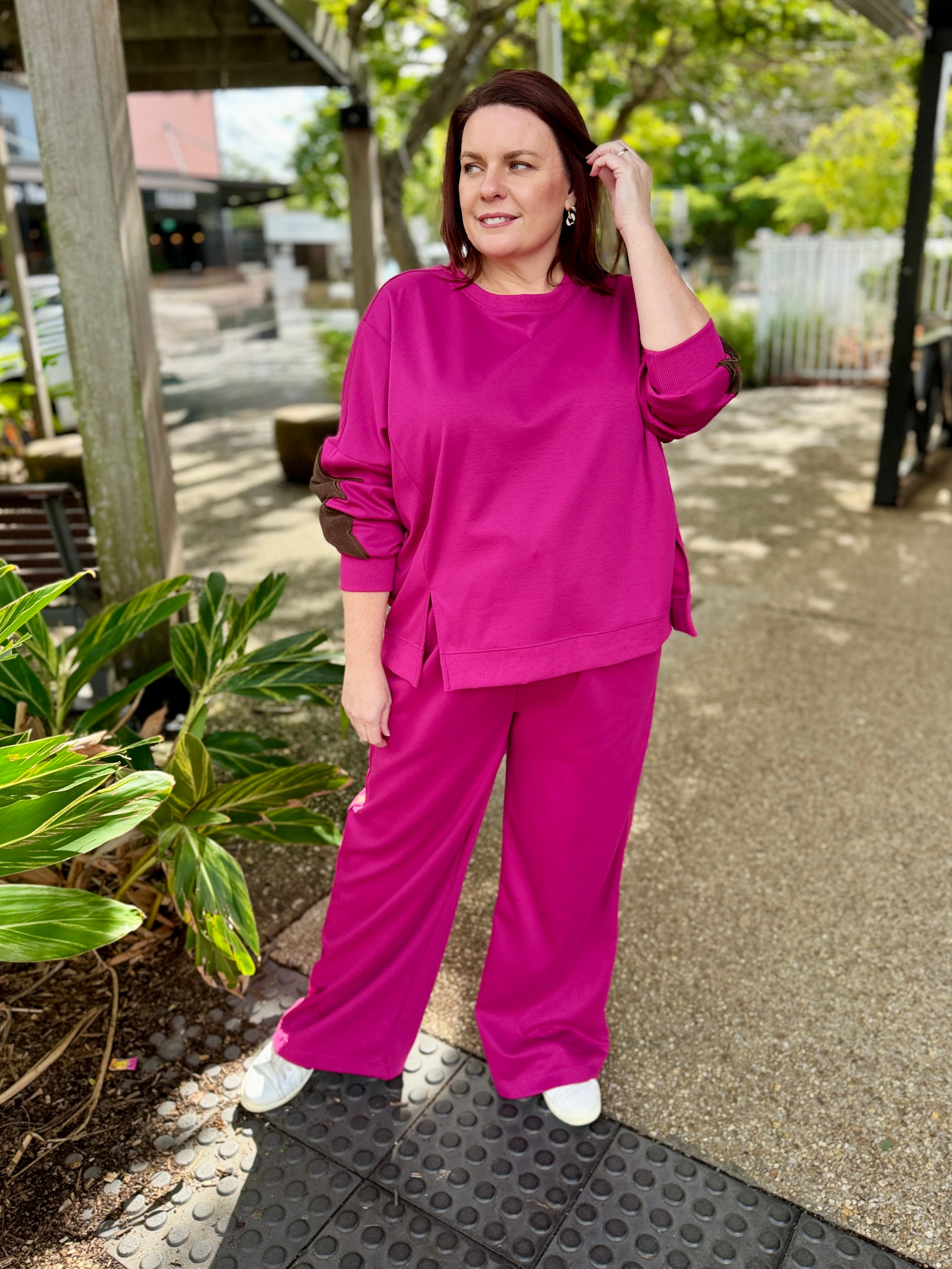 Saskia TrackPant - Mulberry