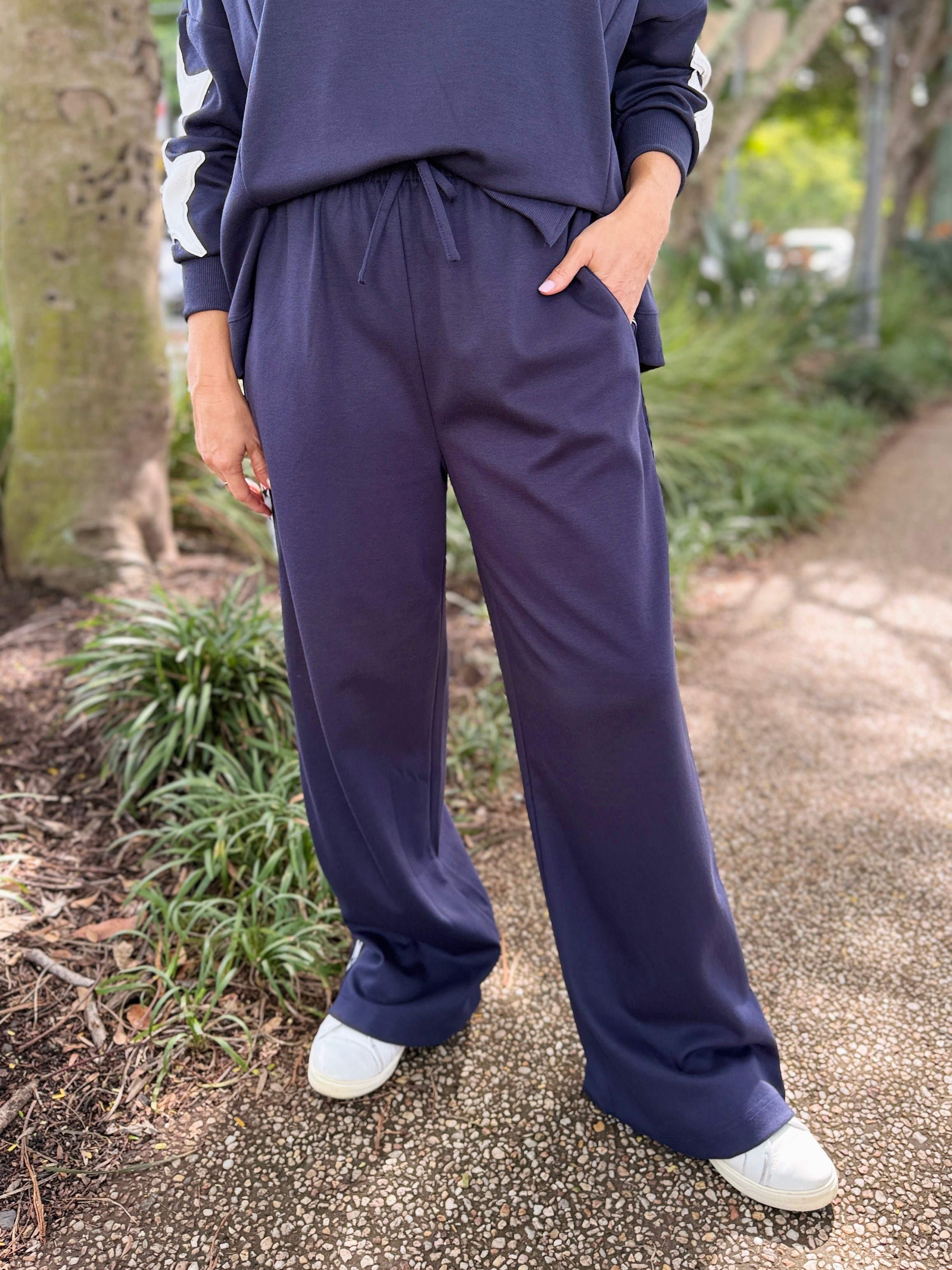 Saskia TrackPant - Navy