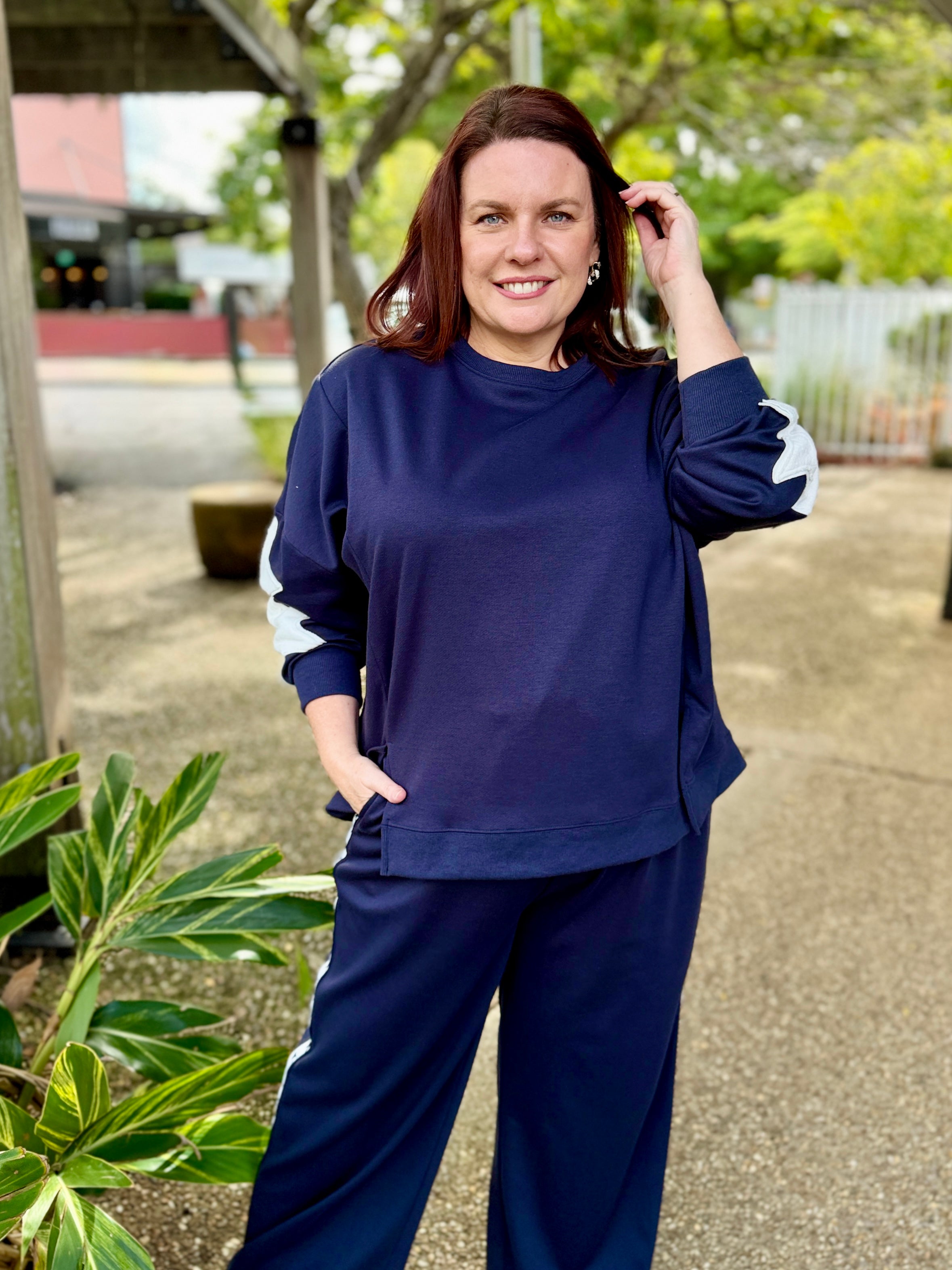 Saskia TrackPant - Navy