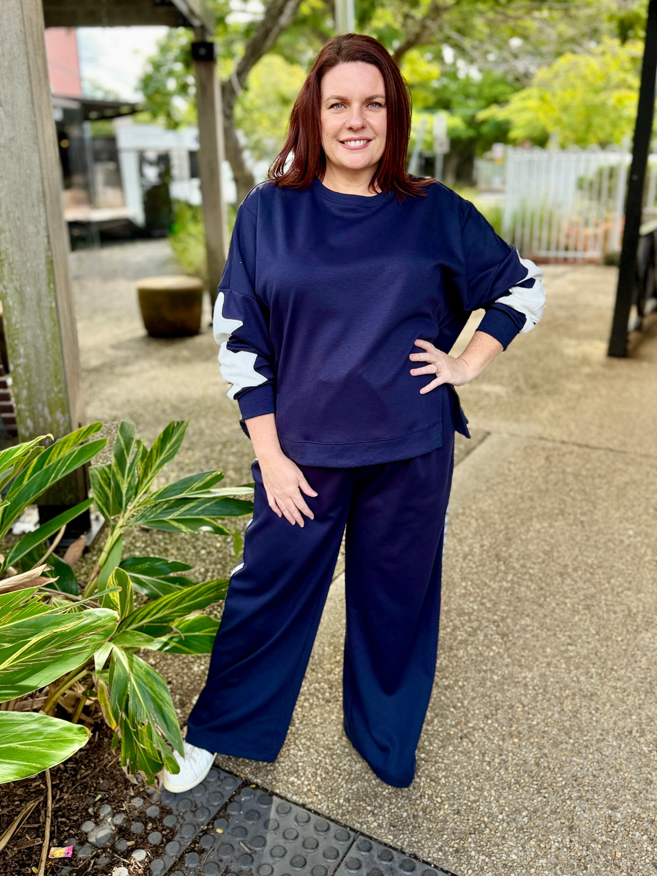 Saskia TrackPant - Navy