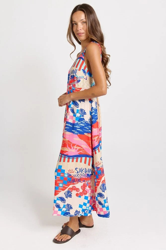 Sunset Maxi - Mediterranean Print