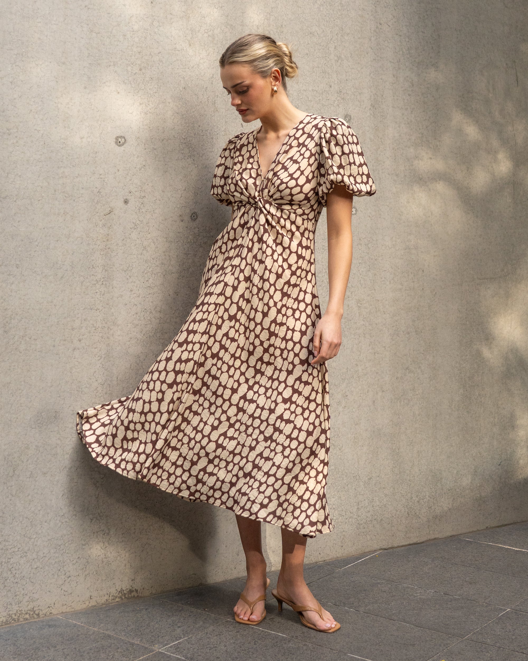 Rhea Dress – Coastal Abstract