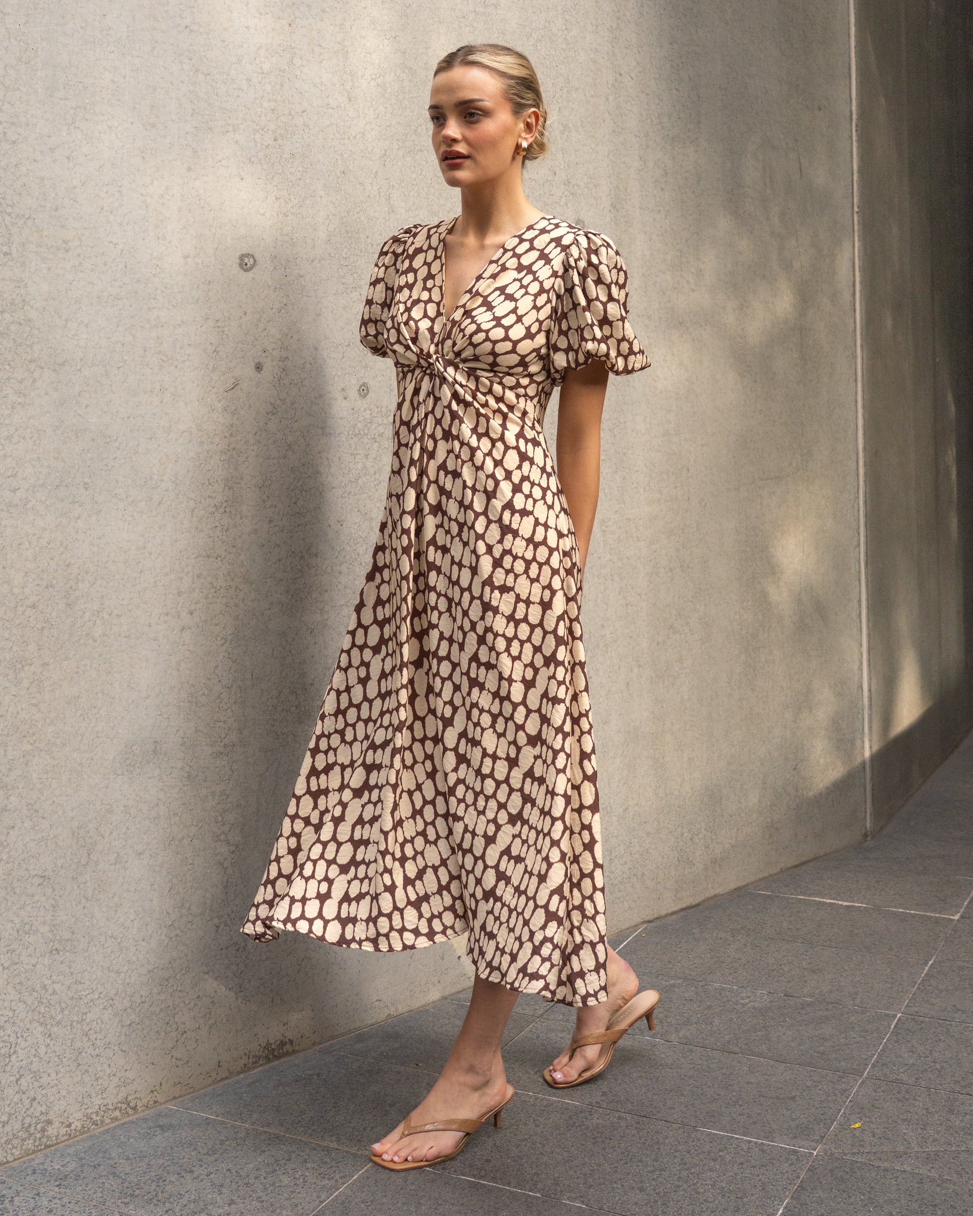 Rhea Dress – Coastal Abstract