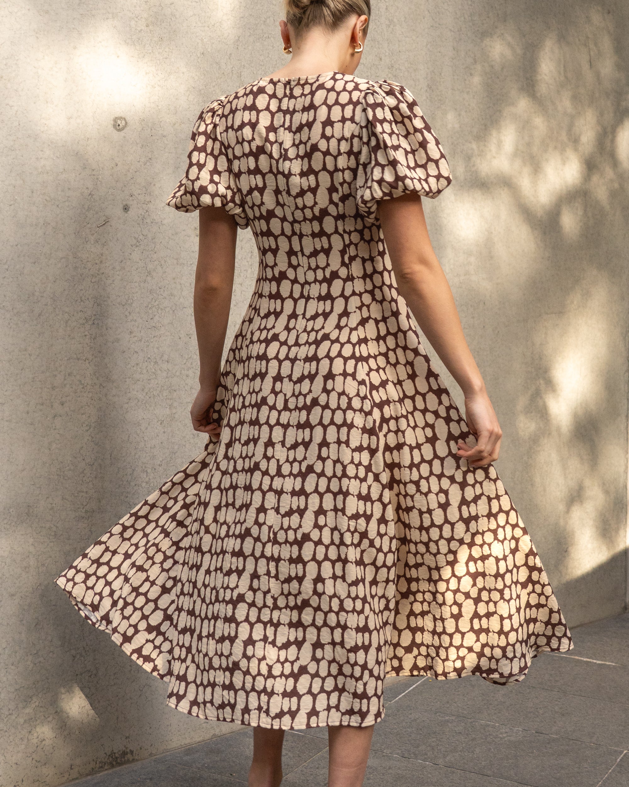 Rhea Dress – Coastal Abstract