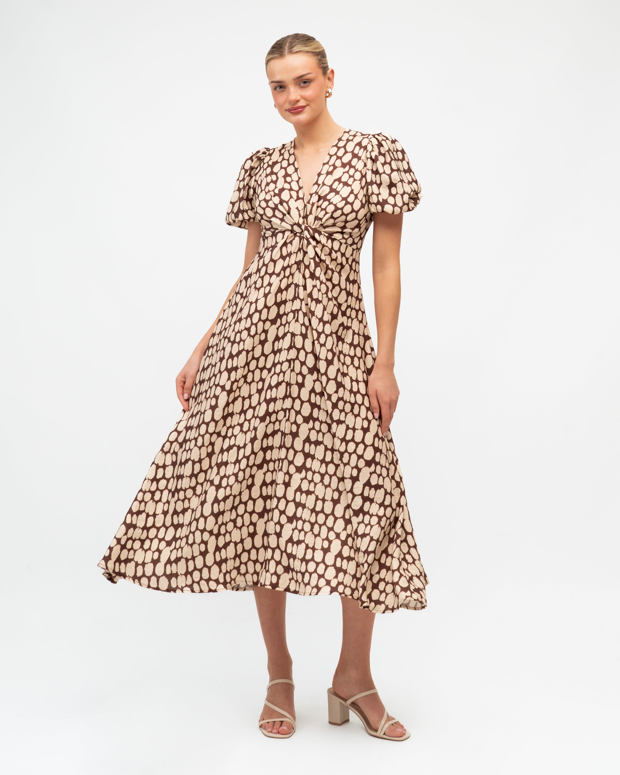 Rhea Dress – Coastal Abstract