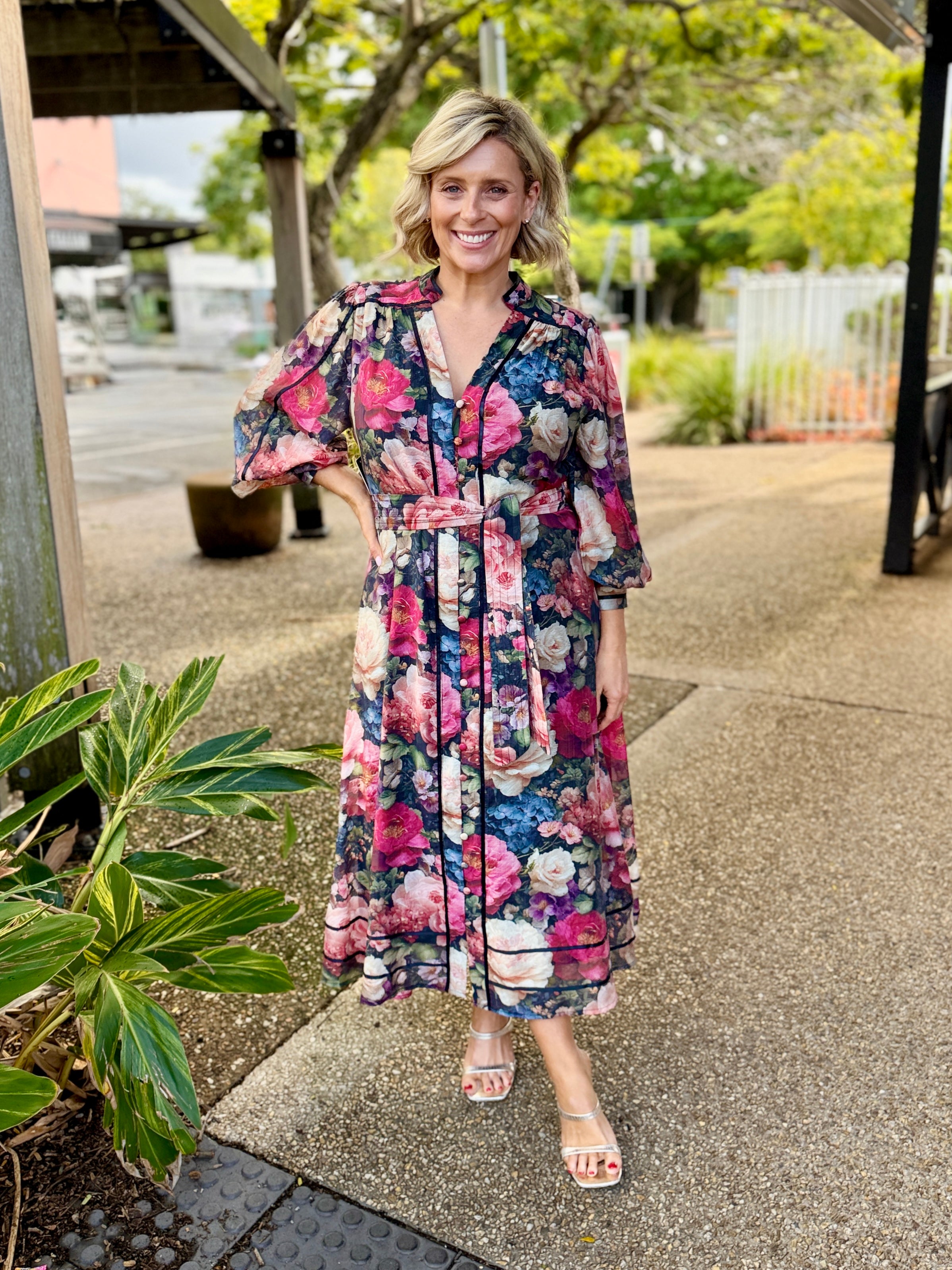 Tamera Midi Dress - English Garden