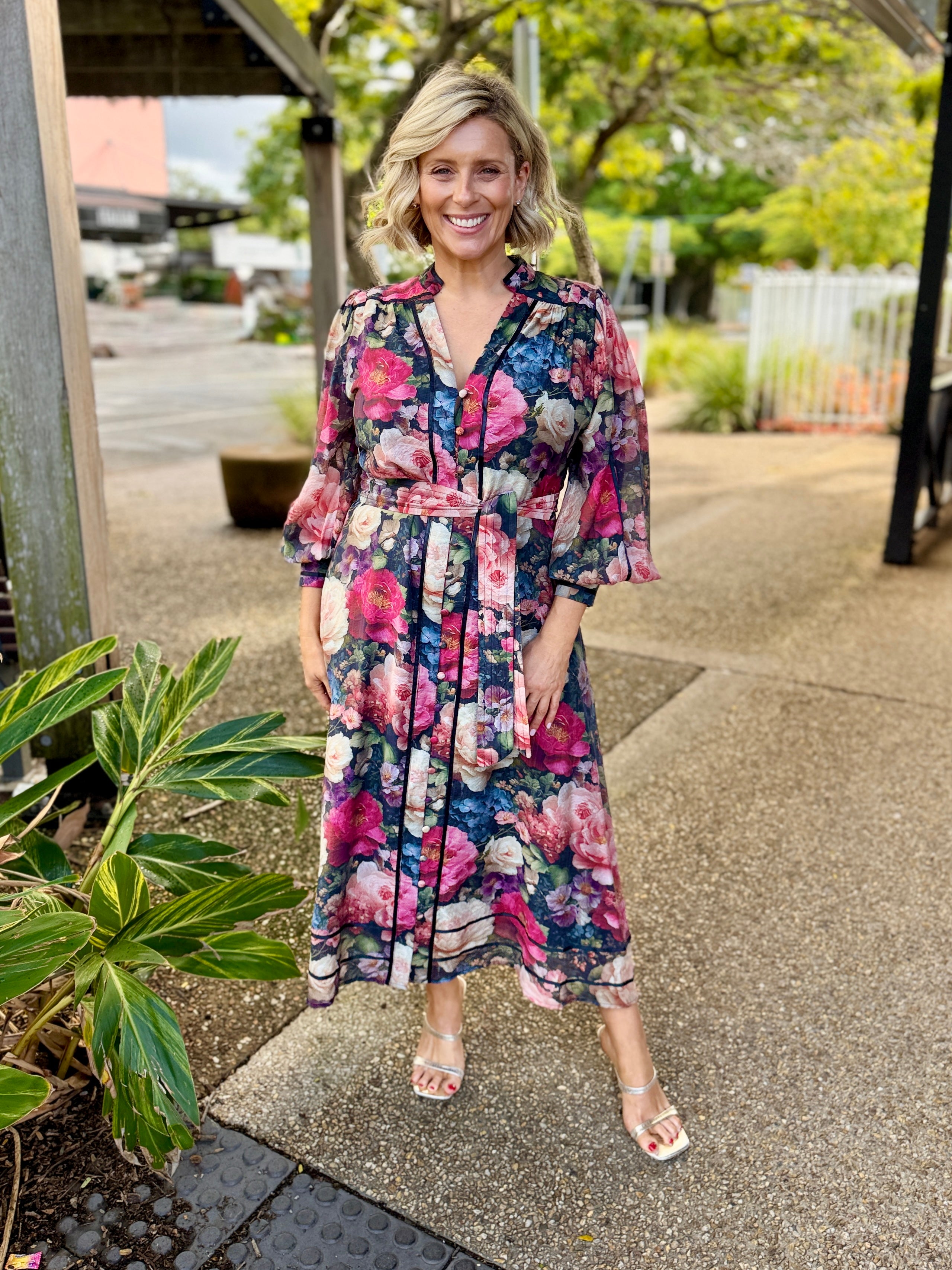 Tamera Midi Dress - English Garden