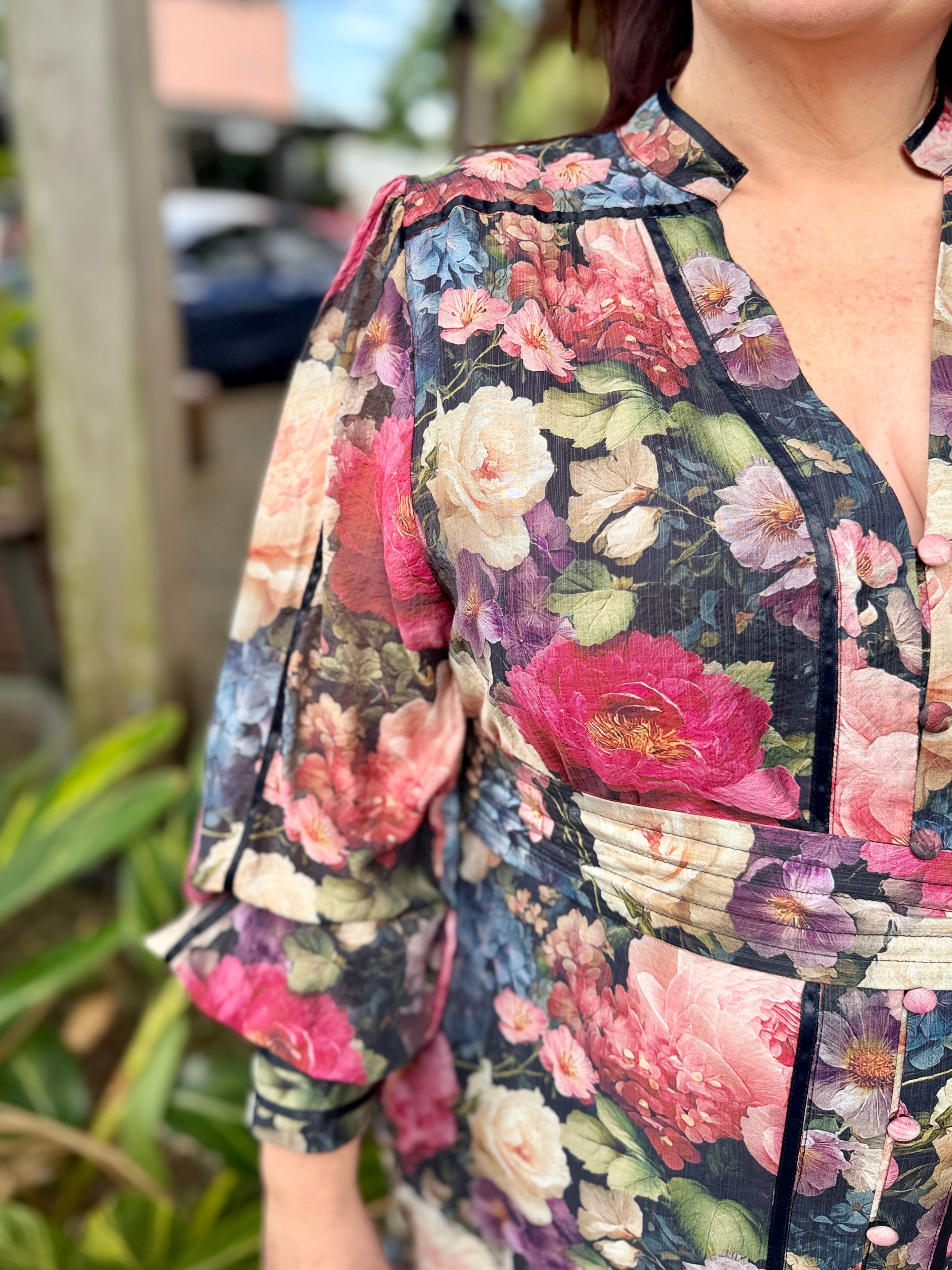 Tamera Midi Dress - English Garden