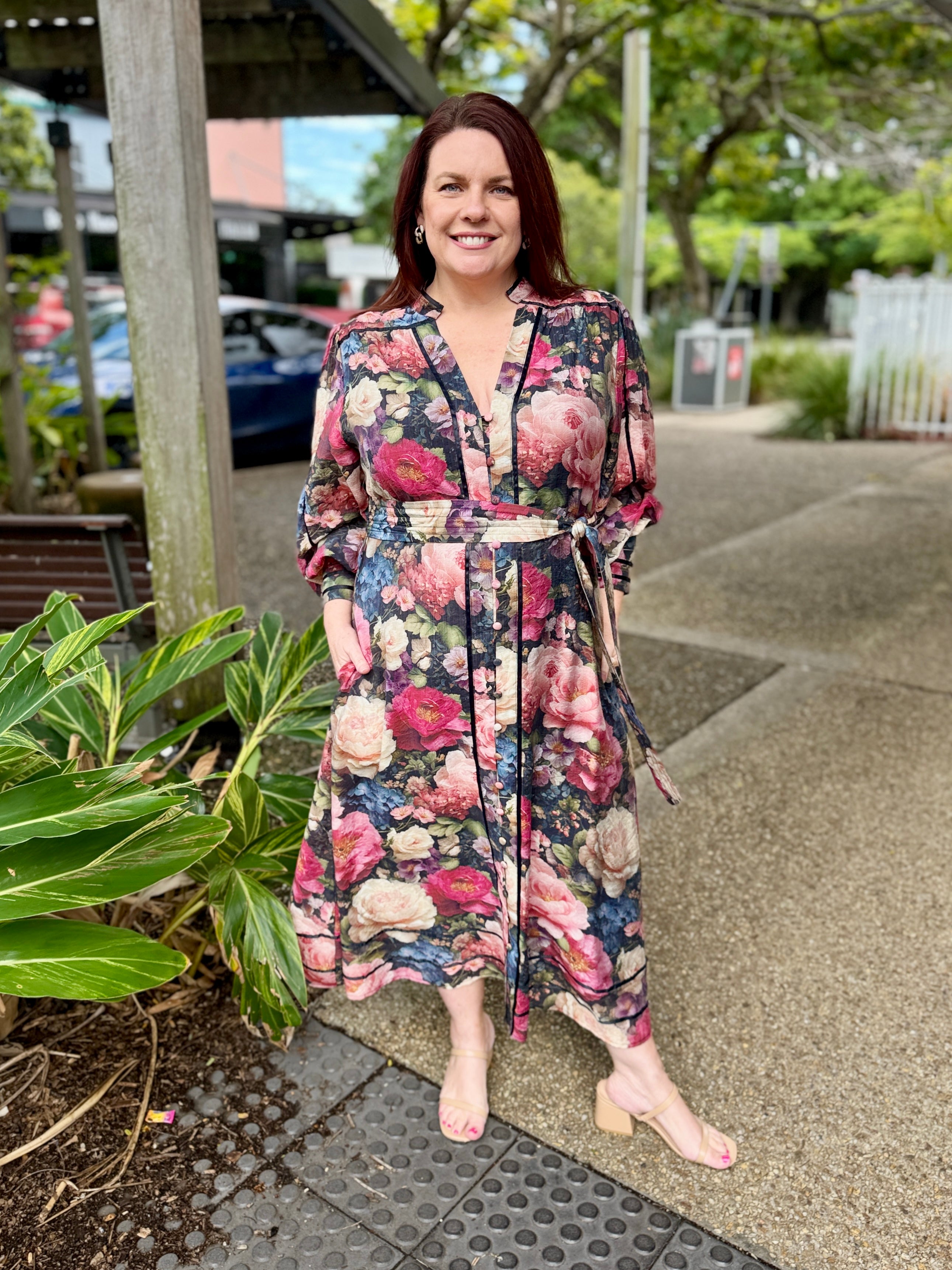 Tamera Midi Dress - English Garden
