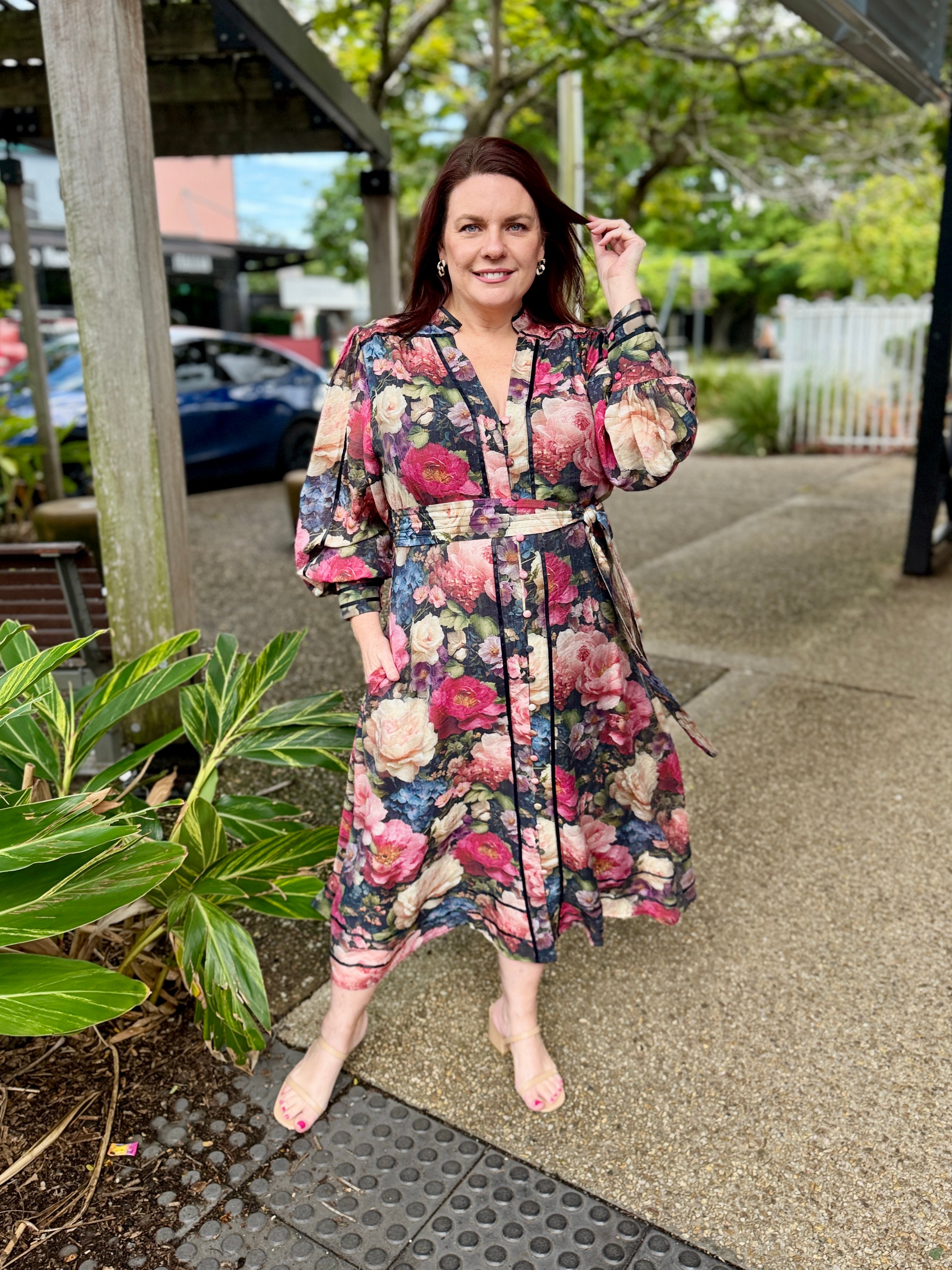 Tamera Midi Dress - English Garden
