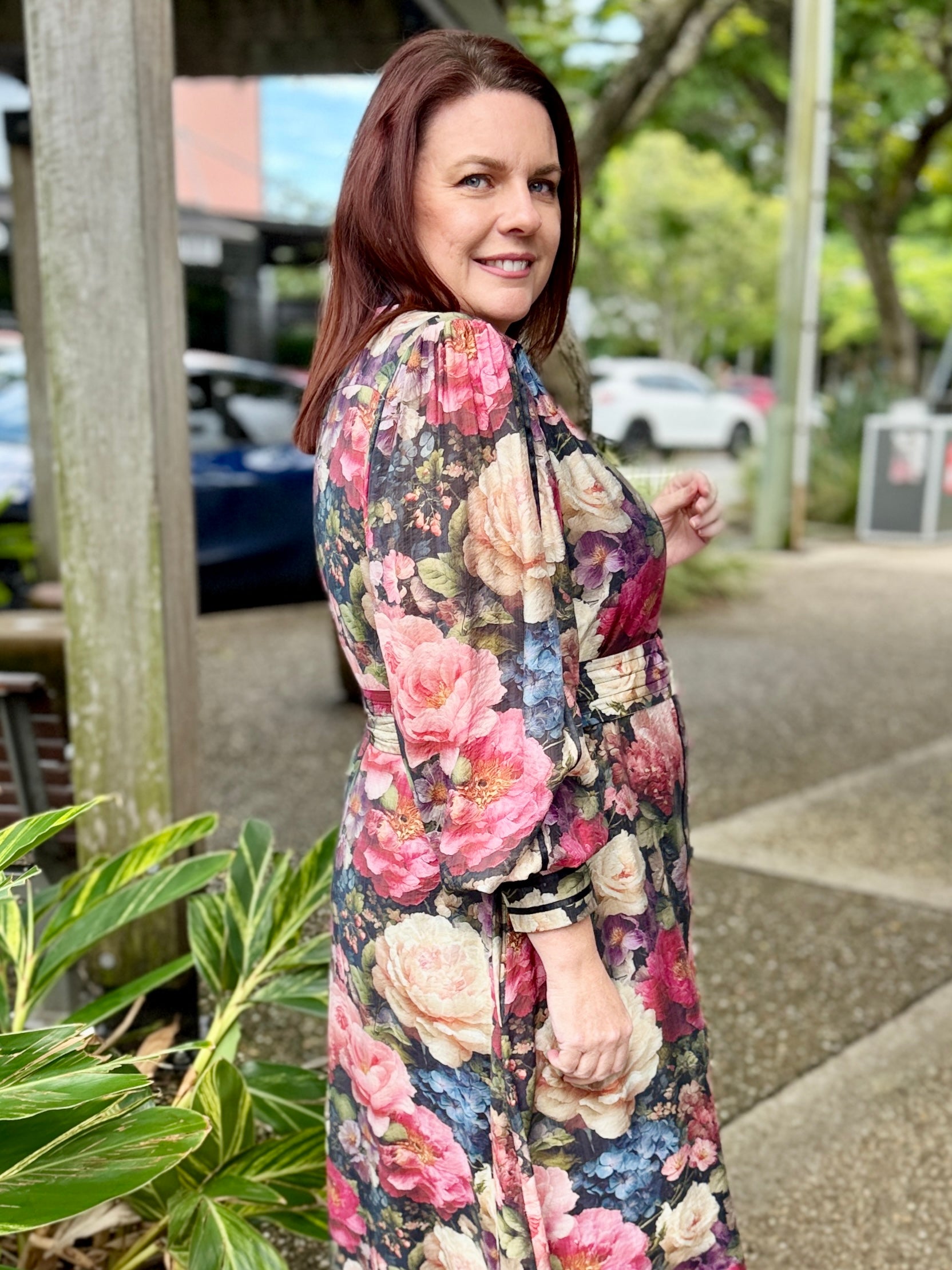 Tamera Midi Dress - English Garden