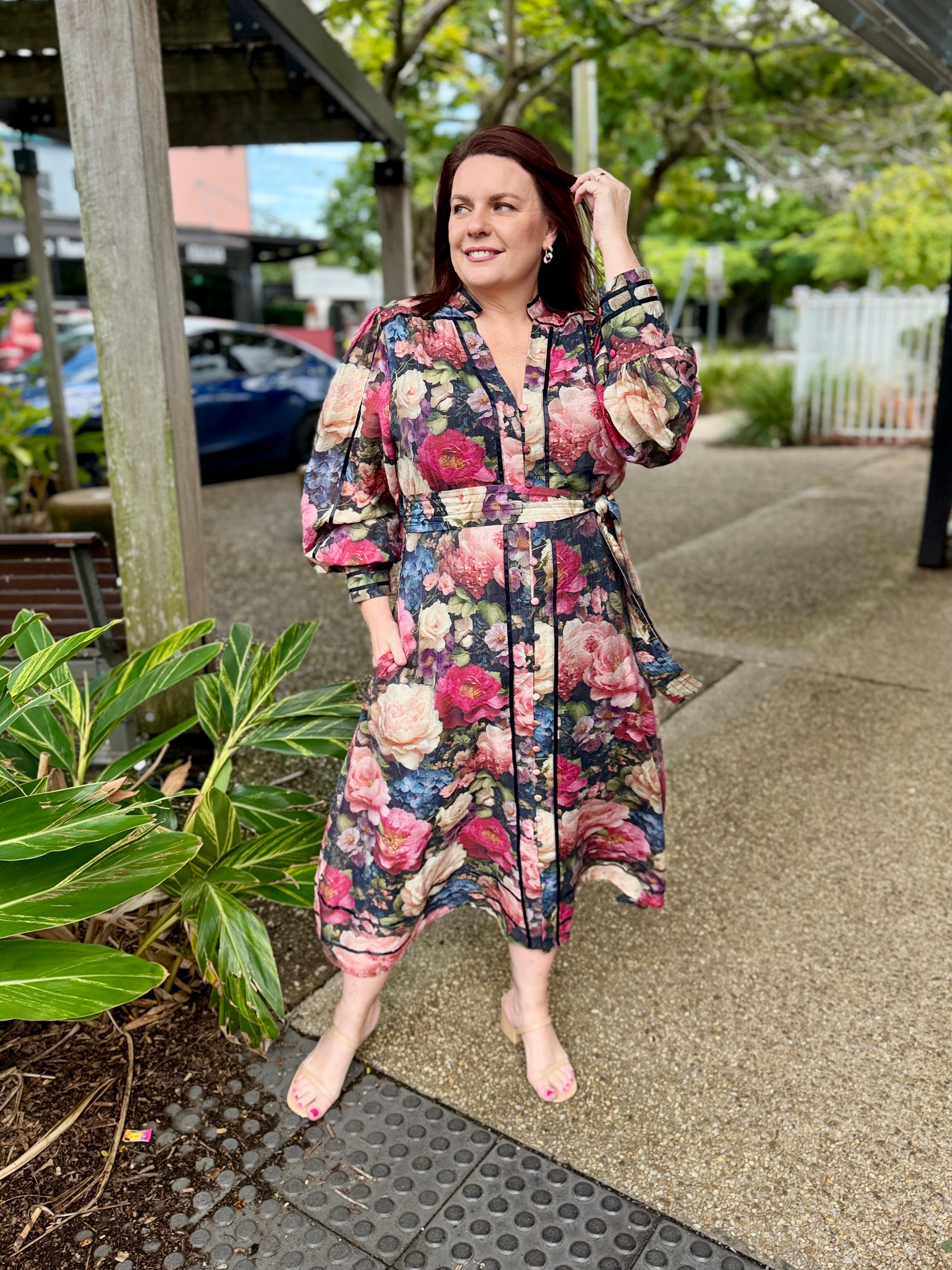 Tamera Midi Dress - English Garden