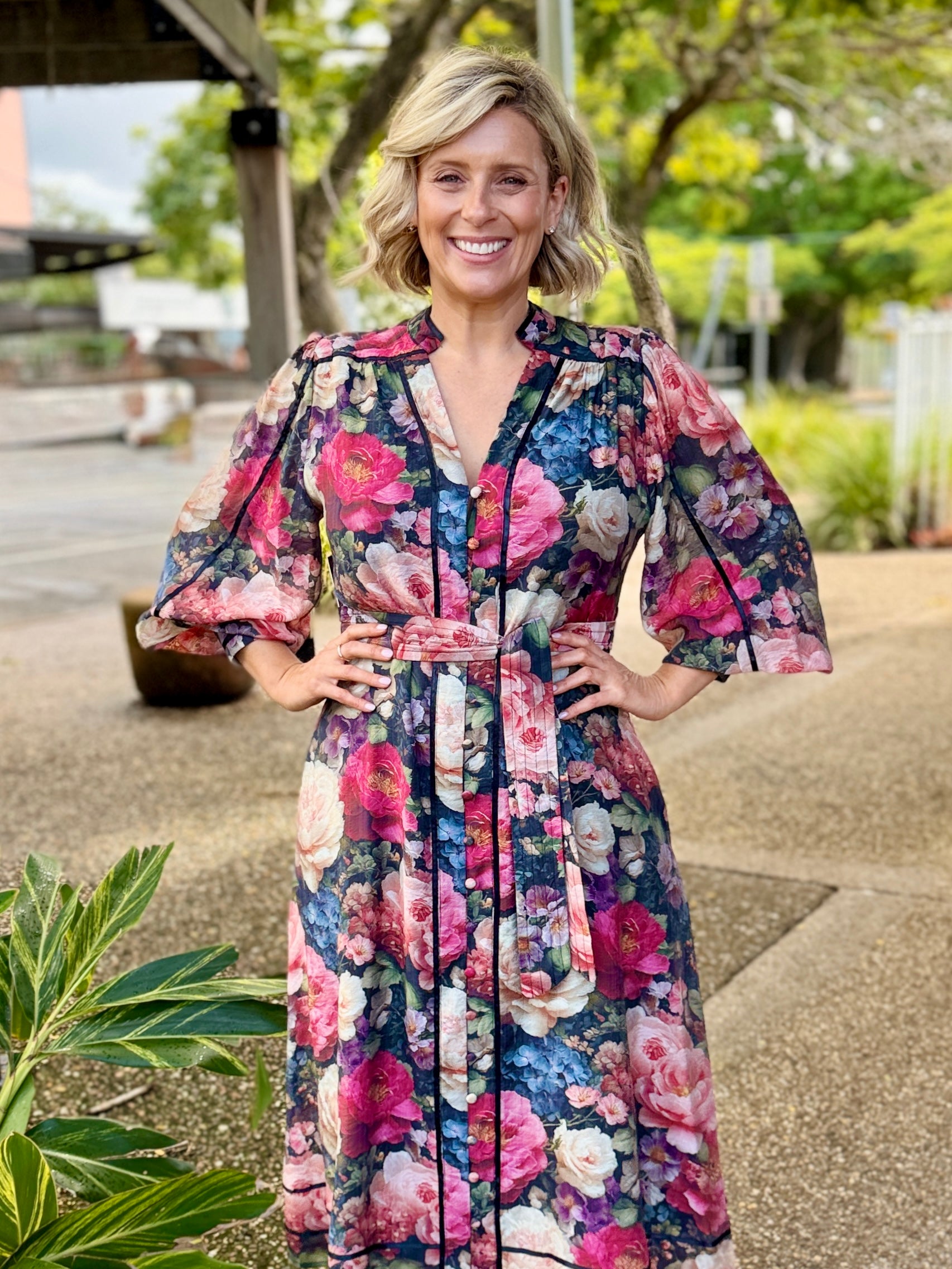 Tamera Midi Dress - English Garden