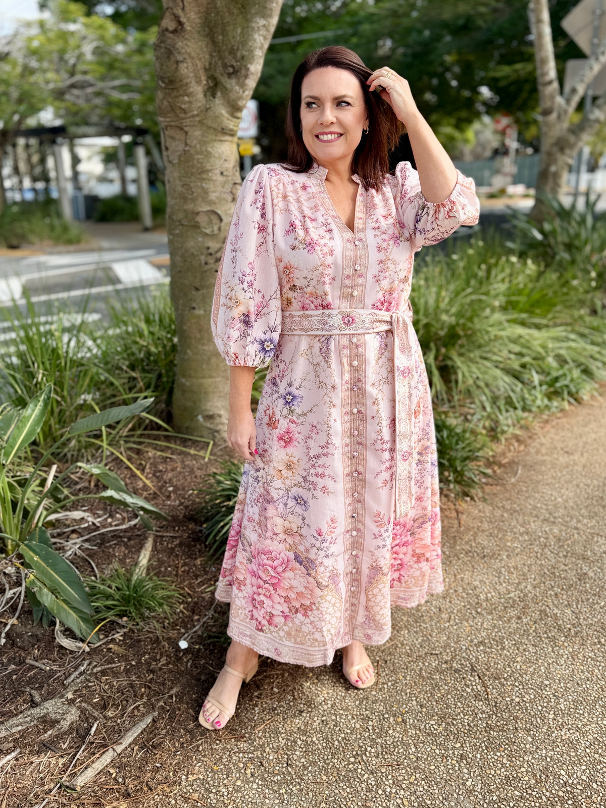 Tamera Midi Dress - Botanica Floral