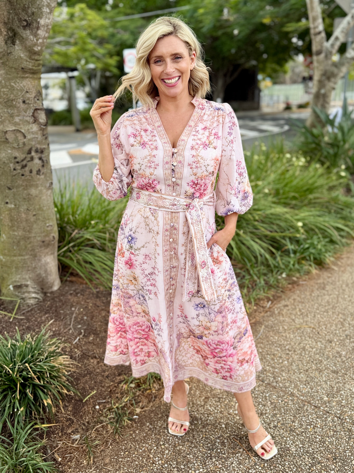 Tamera Midi Dress - Botanica Floral