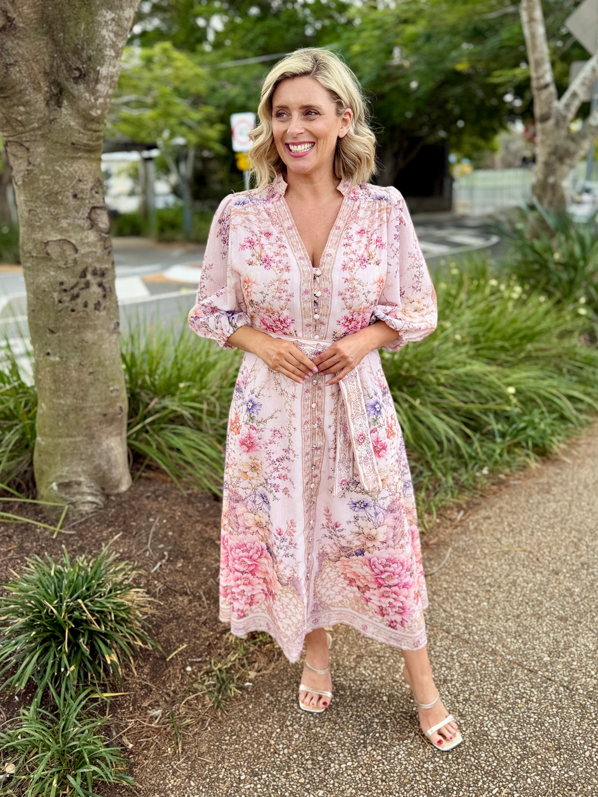 Tamera Midi Dress - Botanica Floral