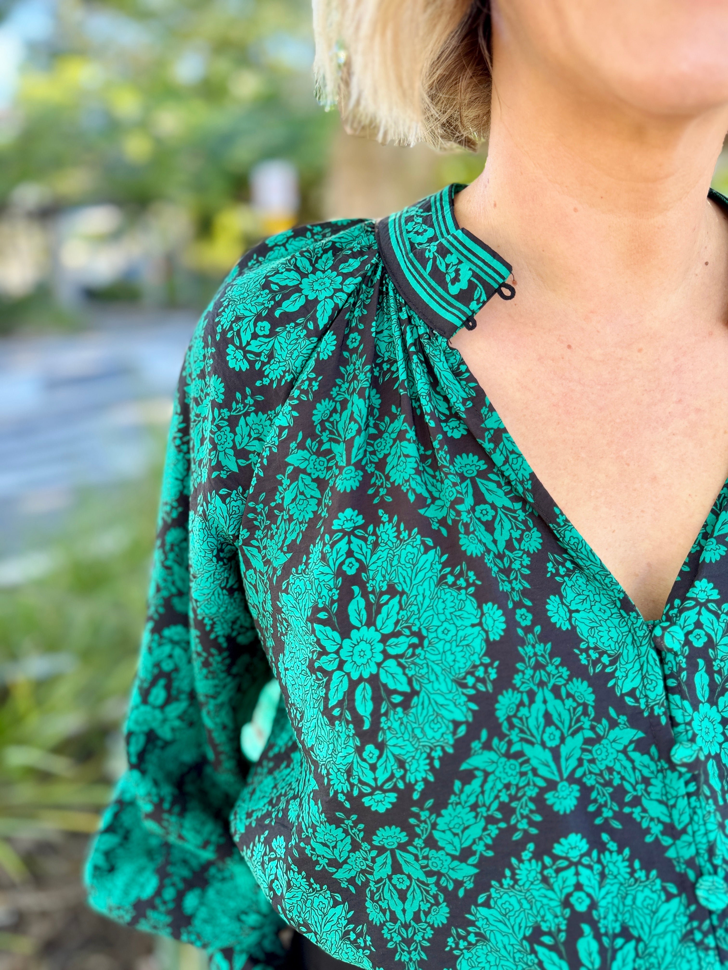 Tamera Shirt - Emerald Tile