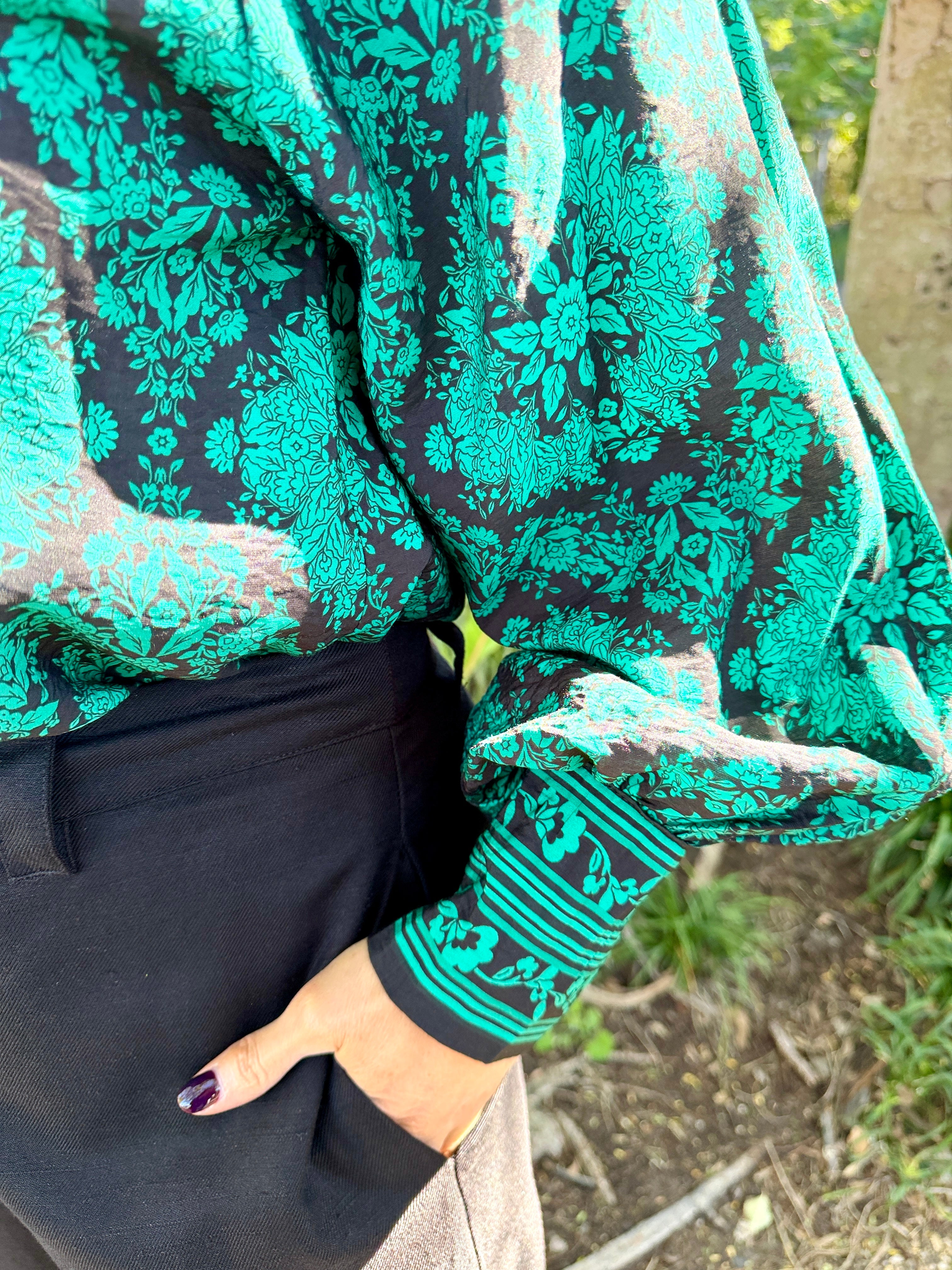 Tamera Shirt - Emerald Tile