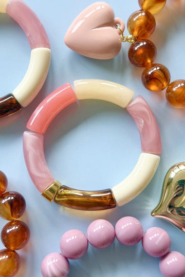 Tube Bracelet – Rose Combo